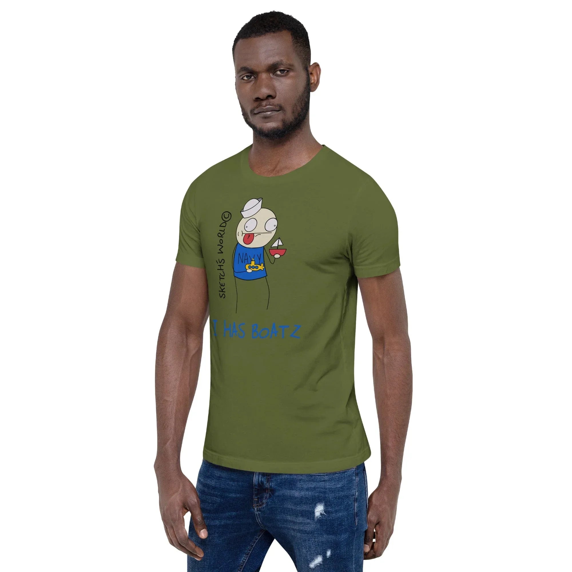 Tactical Gear Junkie Sketch's World © Officially Licensed - I Has Boatz Navy Unisex T-Shirt