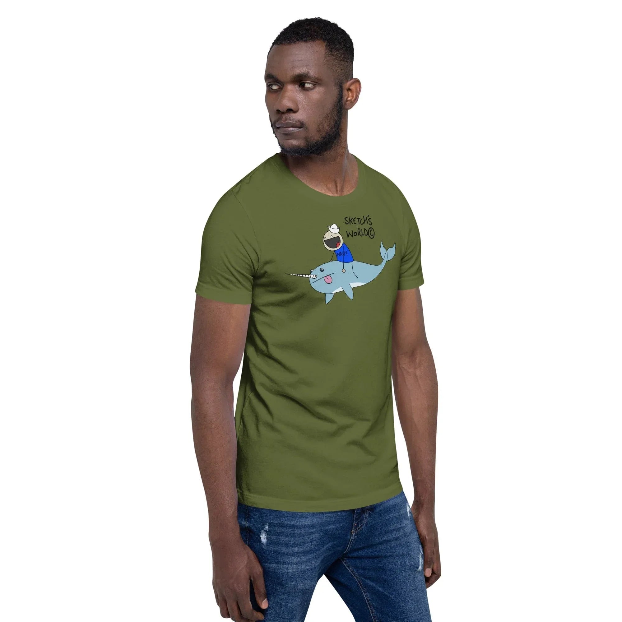 Tactical Gear Junkie Sketch's World © Officially Licensed - Navy Transport Unisex T-Shirt