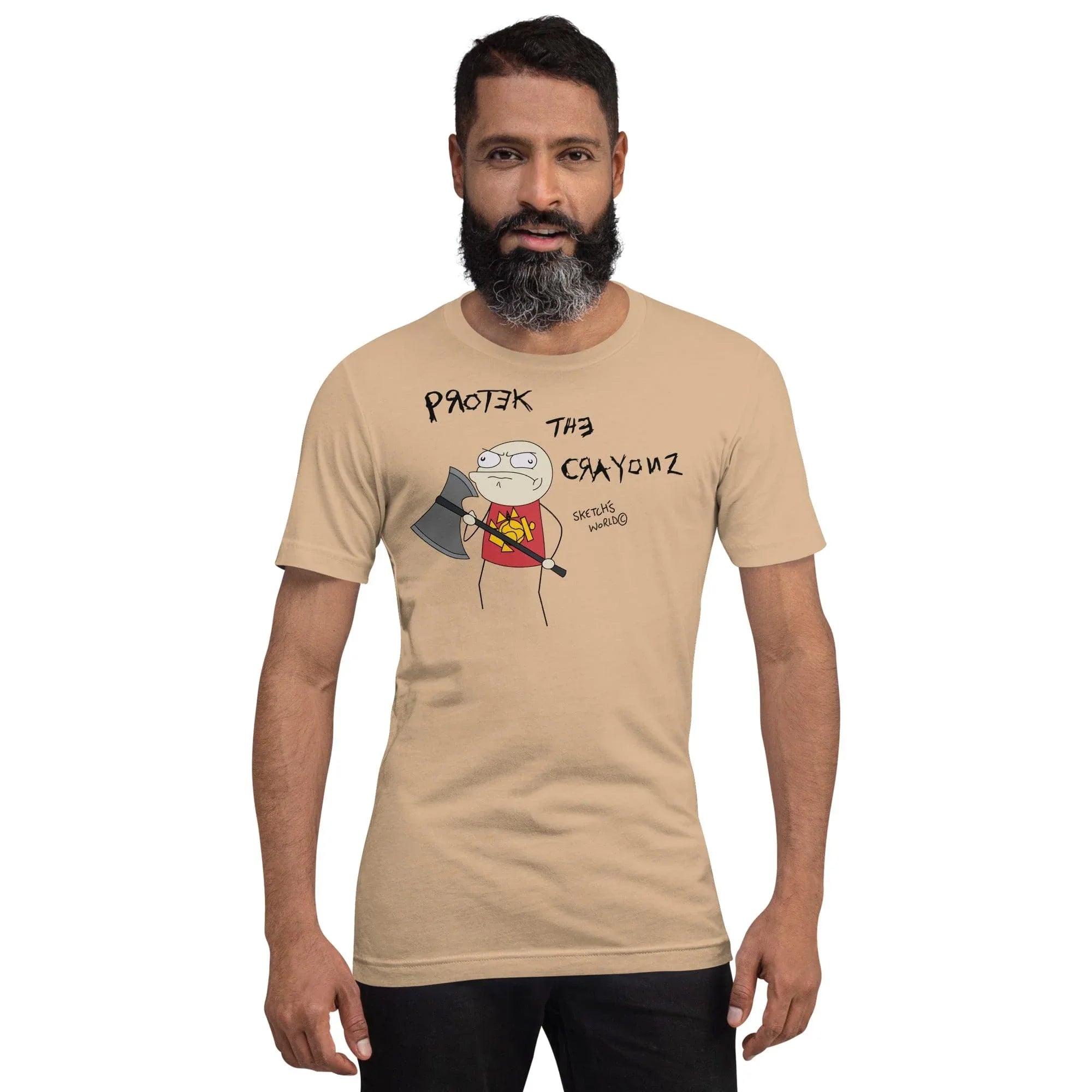 Tactical Gear Junkie Tan / XS Sketch's World © Officially Licensed - Protect the Crayonz Marine Unisex T-Shirt