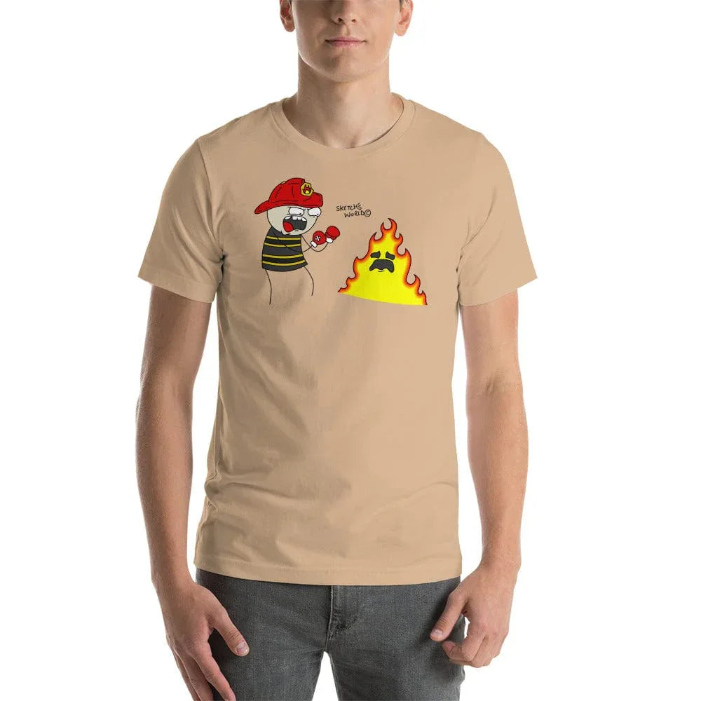 Tactical Gear Junkie Tan / XS Sketch's World © Officially Licensed - Firefighter Unisex T-Shirt