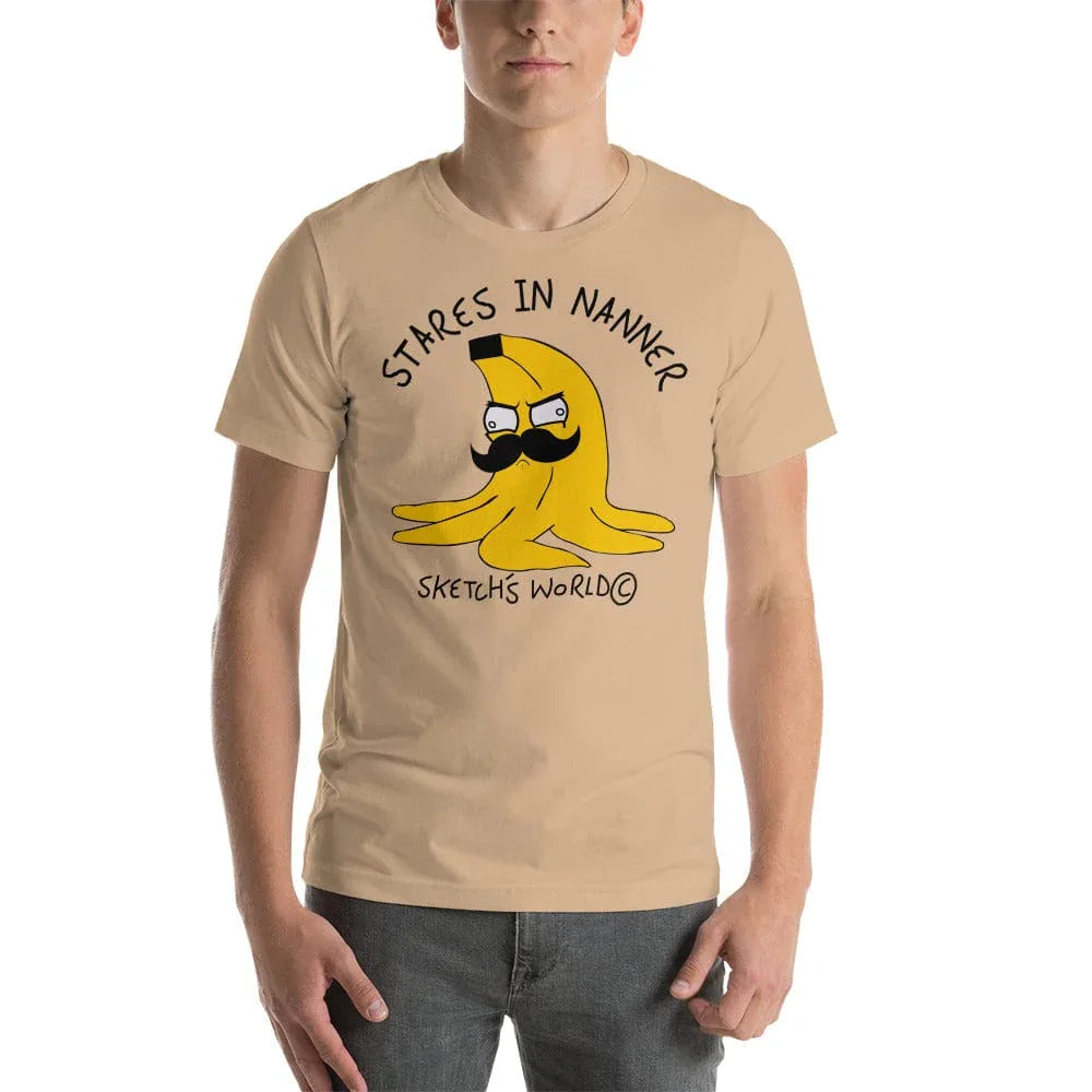 Tactical Gear Junkie Tan / XS Sketch's World © Officially Licensed - Stares in Nanner Unisex T-Shirt
