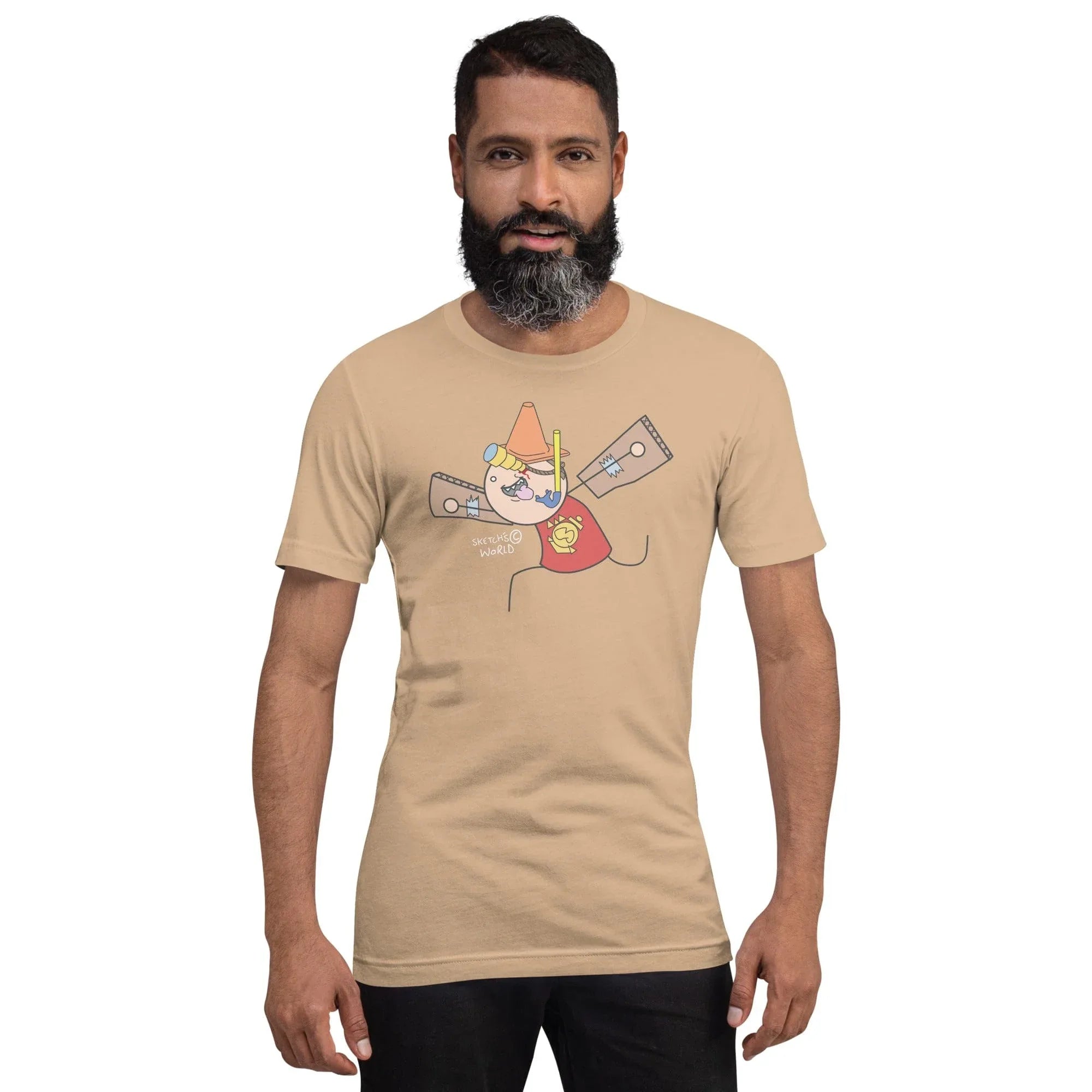 Tactical Gear Junkie Tan / XS Sketch's World © Officially Licensed - Flying Marine Unisex T-Shirt