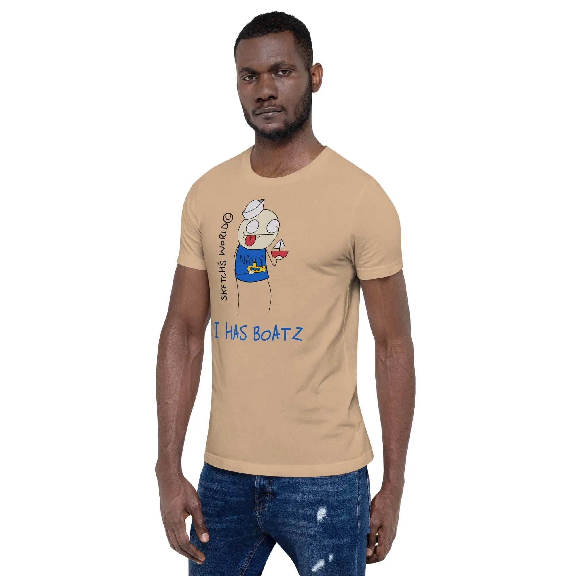 Tactical Gear Junkie Sketch's World © Officially Licensed - I Has Boatz Navy Unisex T-Shirt