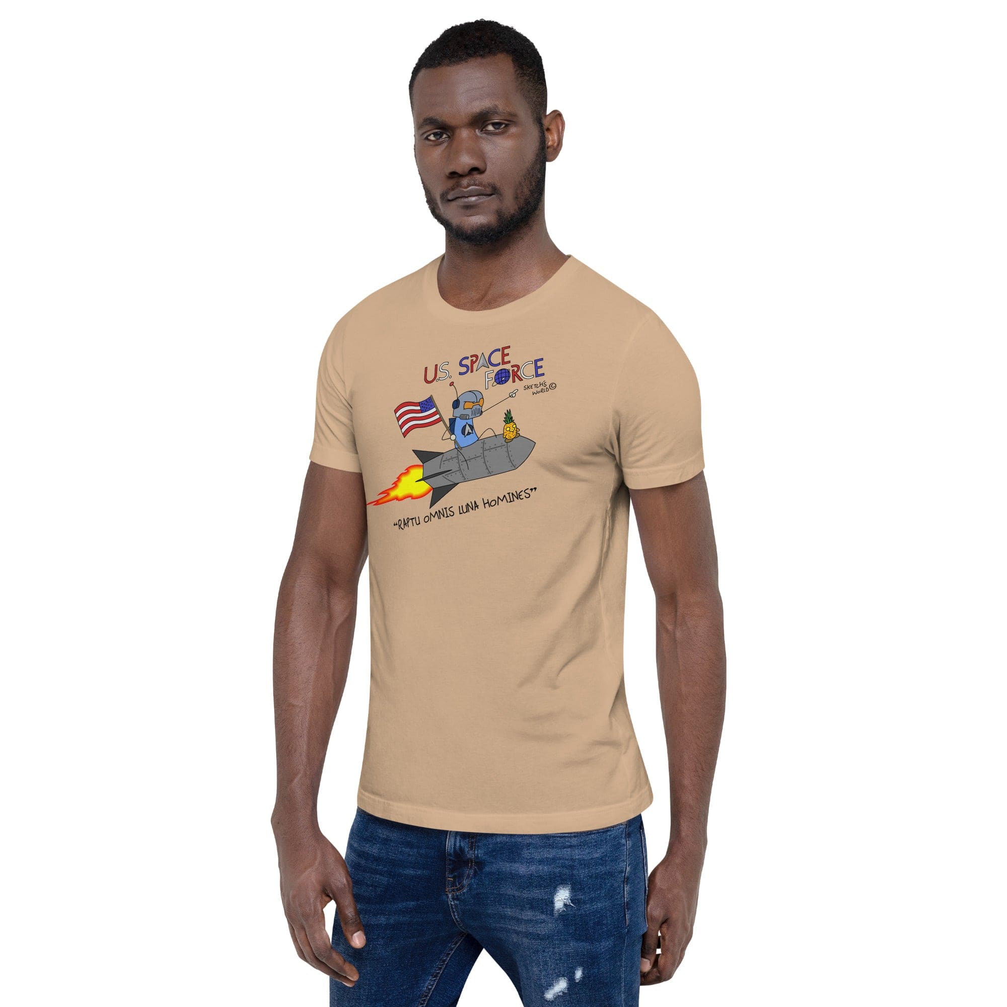 Tactical Gear Junkie Sketch's World © Officially Licensed - US Space Force Unisex T-Shirt