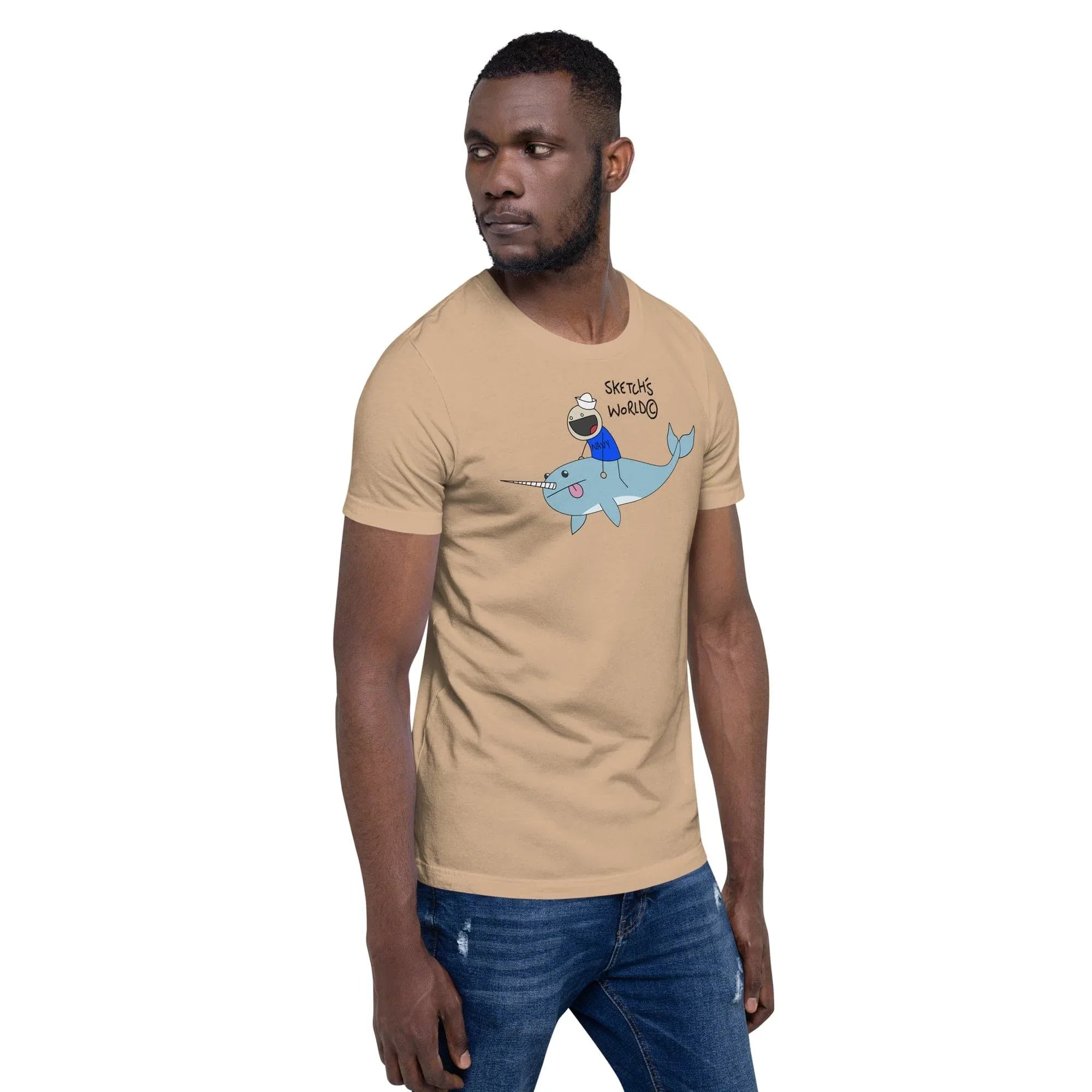 Tactical Gear Junkie Sketch's World © Officially Licensed - Navy Transport Unisex T-Shirt