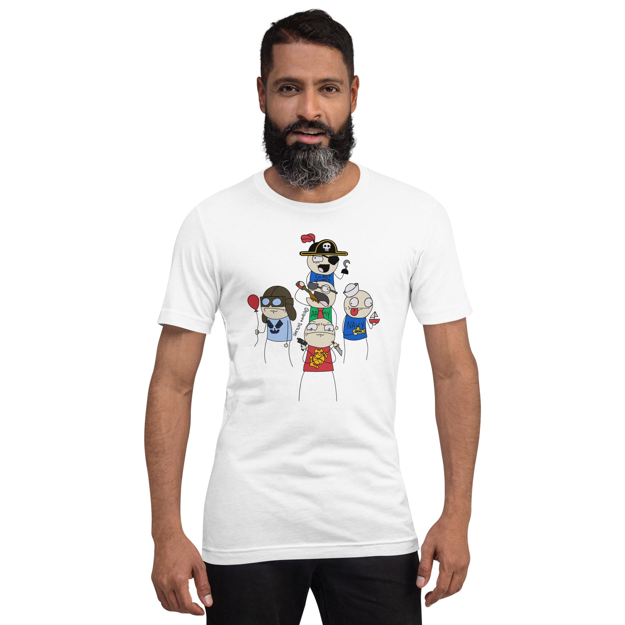 Tactical Gear Junkie White / XS Sketch's World © Officially Licensed - 5 Branches Unisex T-Shirt