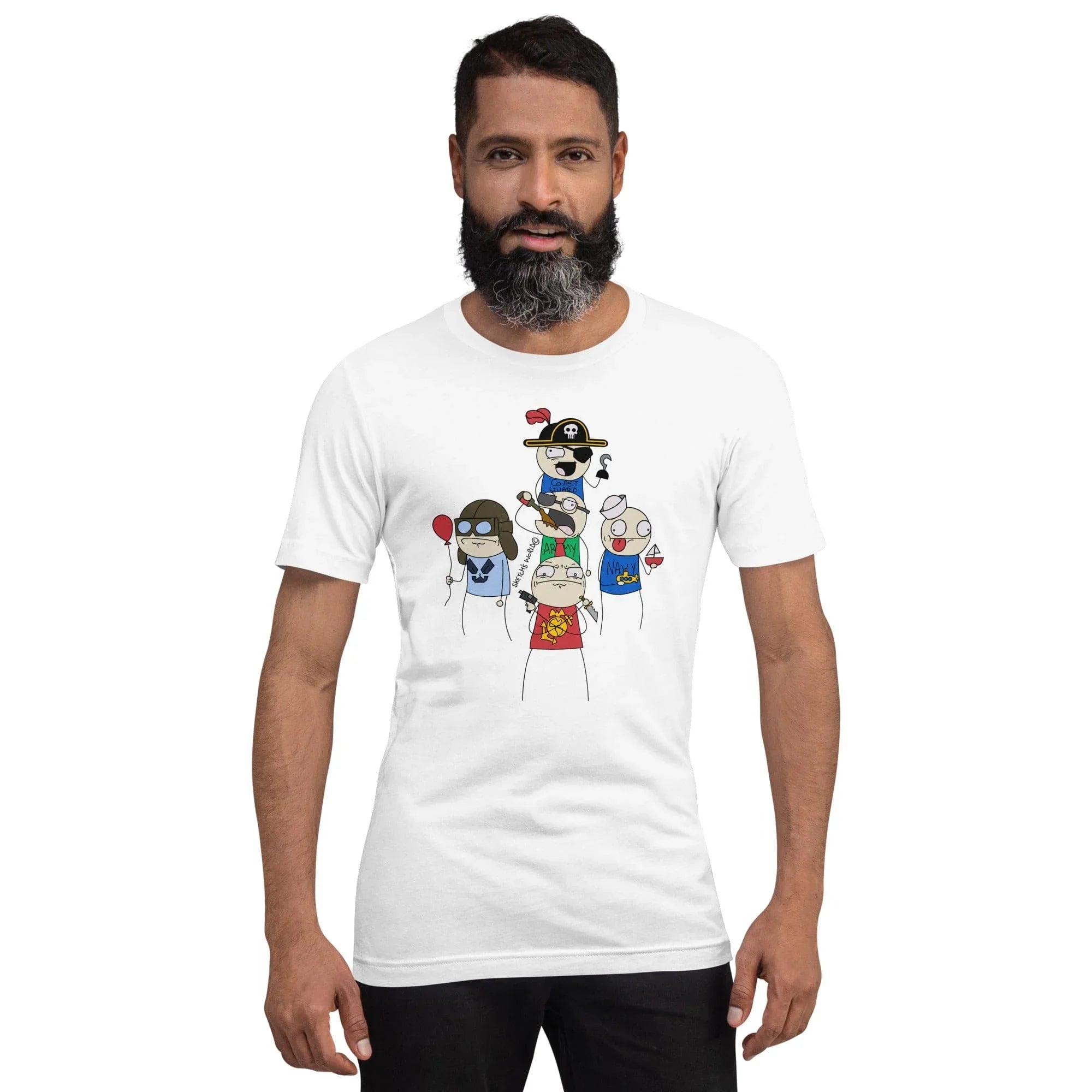Tactical Gear Junkie White / XS Sketch's World © Officially Licensed - 5 Branches Unisex T-Shirt