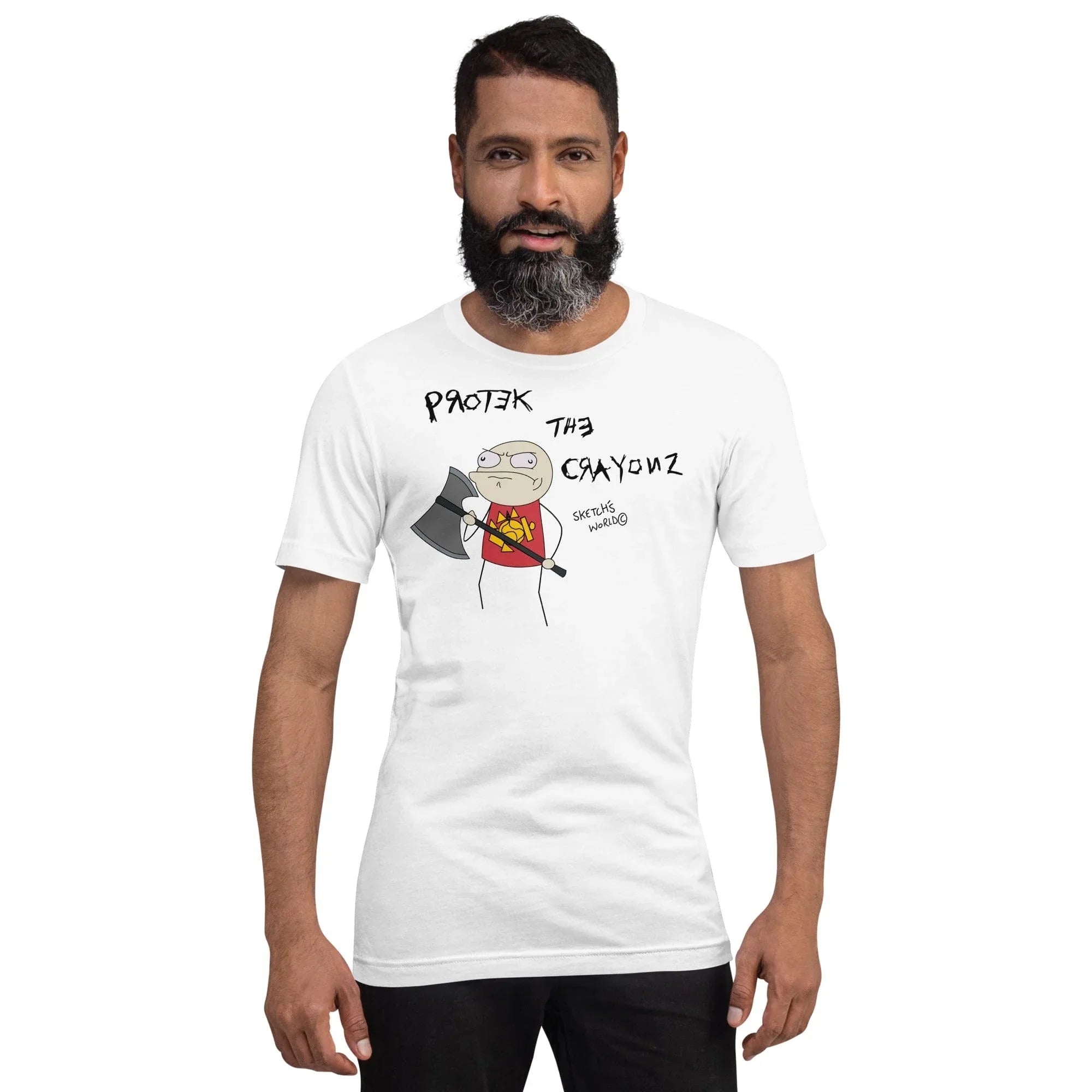 Tactical Gear Junkie White / XS Sketch's World © Officially Licensed - Protect the Crayonz Marine Unisex T-Shirt
