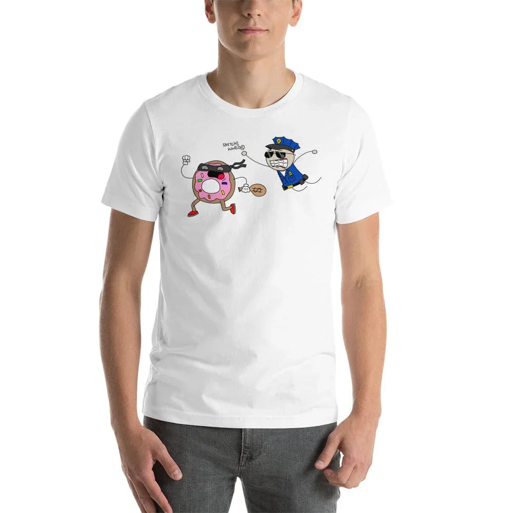 Tactical Gear Junkie White / XS Sketch's World © Officially Licensed - Police & Donut Unisex T-Shirt