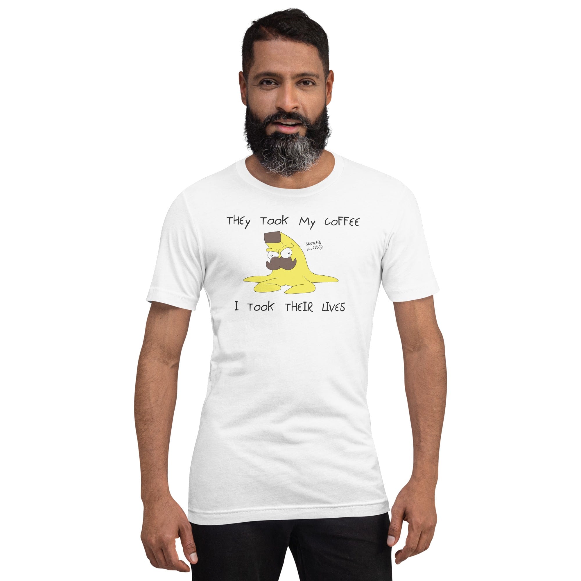 Tactical Gear Junkie White / XS Sketch's World © Officially Licensed - They Took My Coffee Nanner Unisex T-Shirt