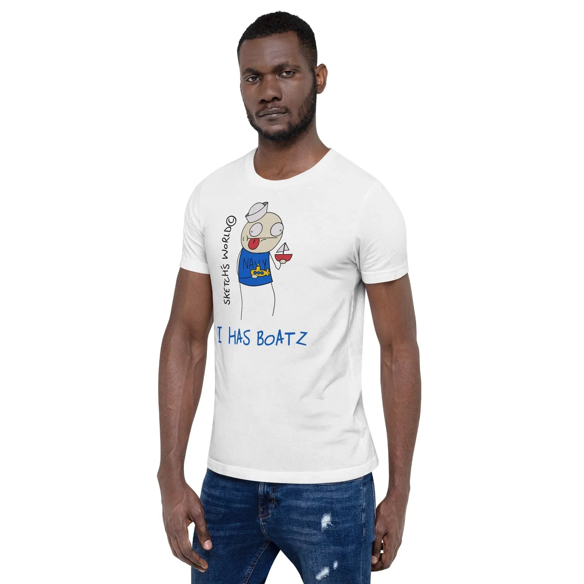 Tactical Gear Junkie Sketch's World © Officially Licensed - I Has Boatz Navy Unisex T-Shirt