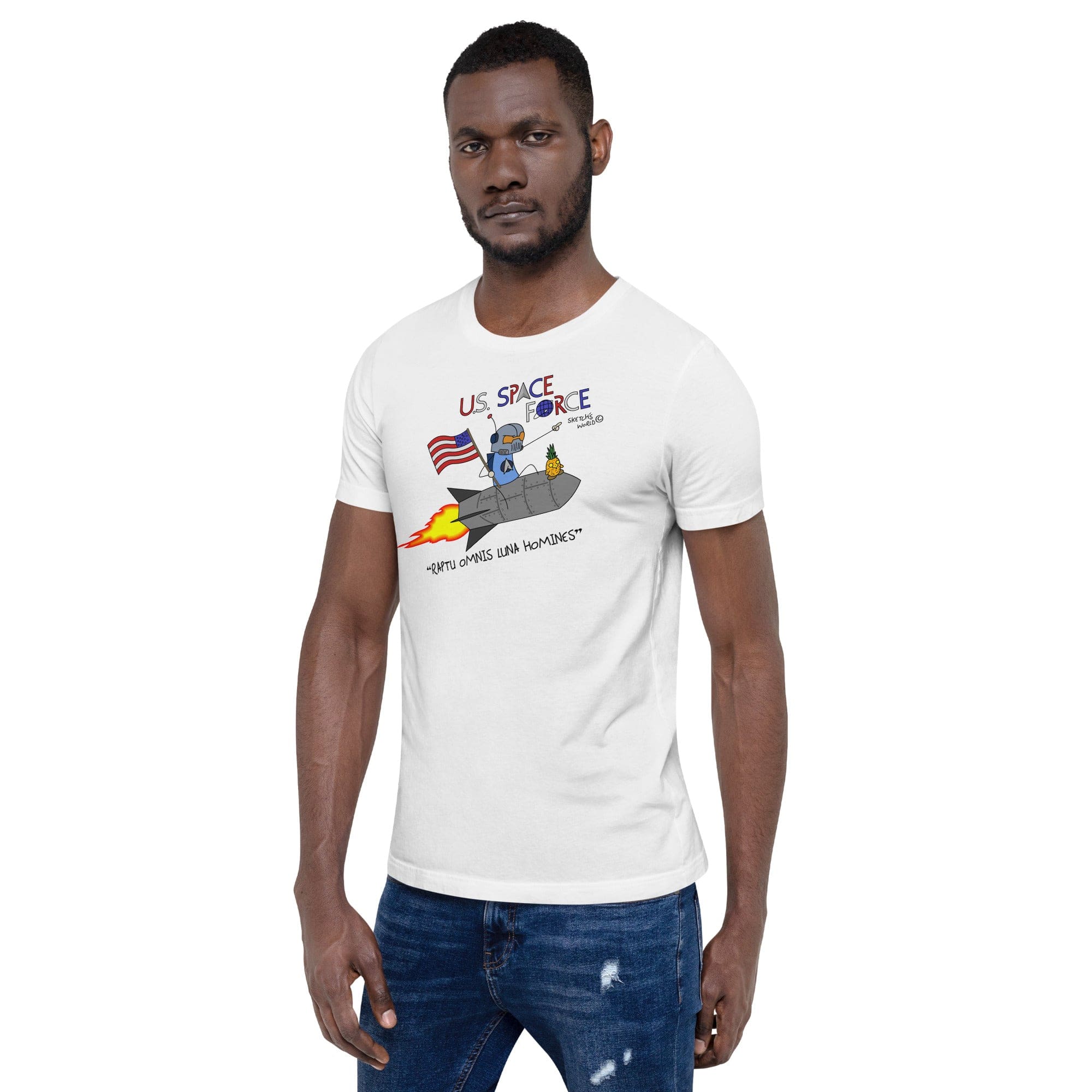 Tactical Gear Junkie Sketch's World © Officially Licensed - US Space Force Unisex T-Shirt