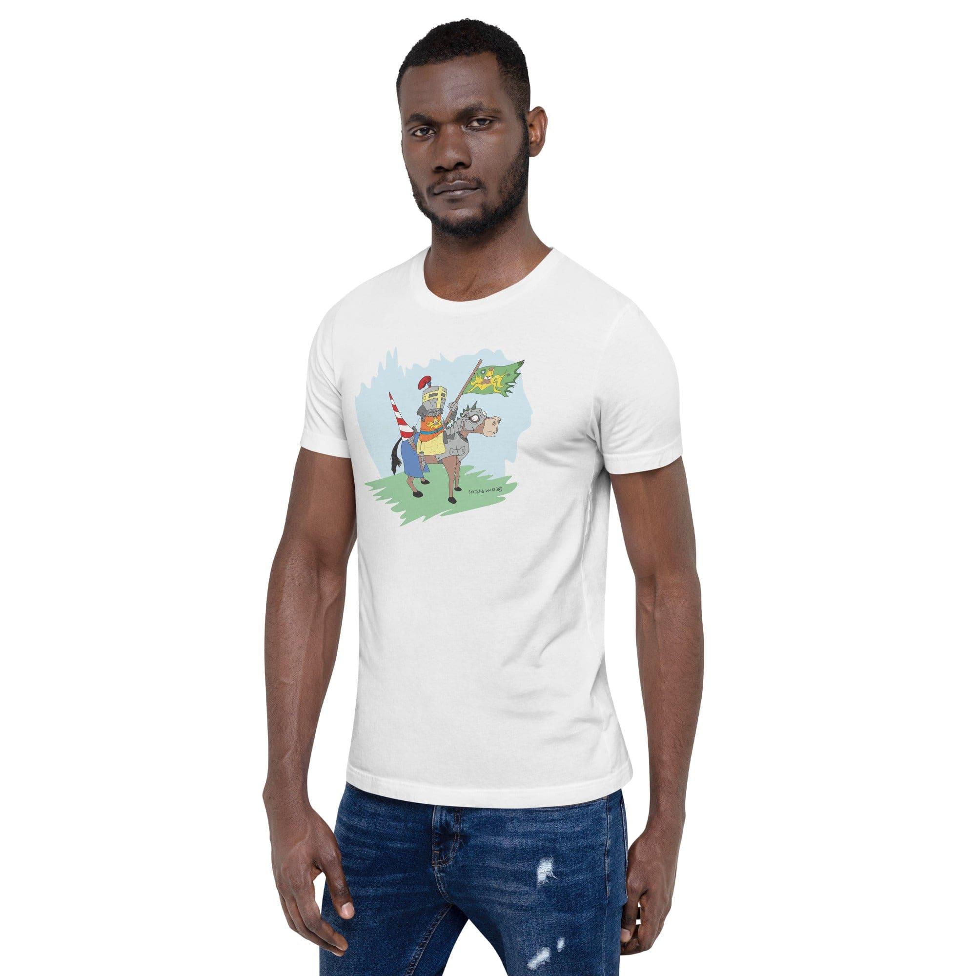 Tactical Gear Junkie Sketch's World © Officially Licensed - Knight on Horse Unisex T-Shirt