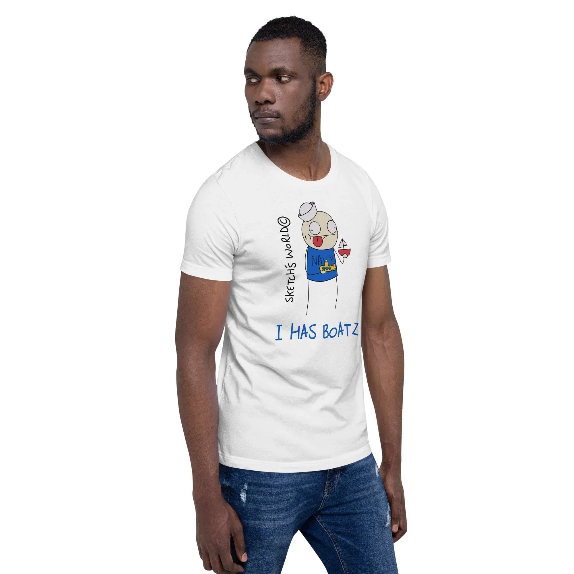 Tactical Gear Junkie Sketch's World © Officially Licensed - I Has Boatz Navy Unisex T-Shirt