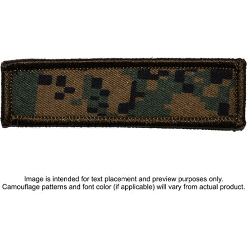 Tactical Gear Junkie Patches MARPAT Woodland Custom Text Patch - 1x3.75