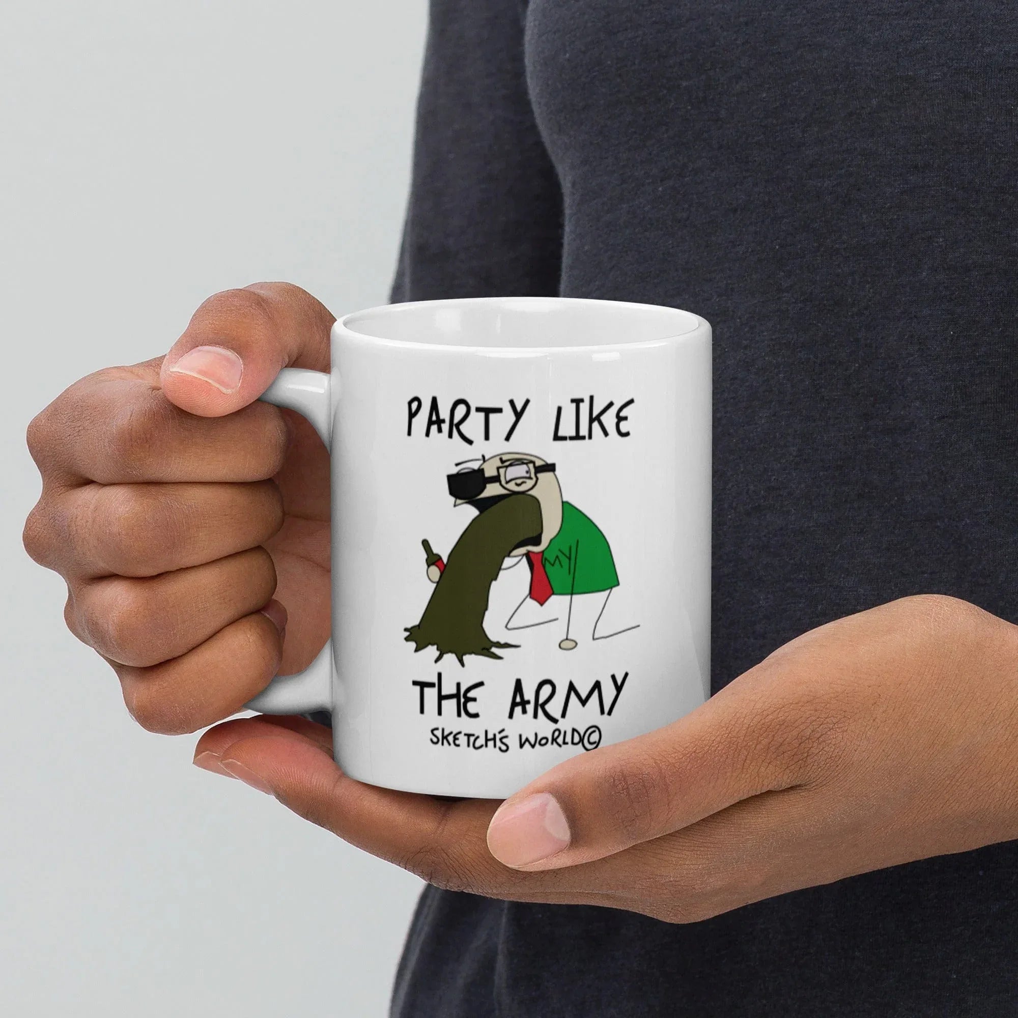 Tactical Gear Junkie Sketch's World © Officially Licensed - Party Like the Army Ceramic Mug