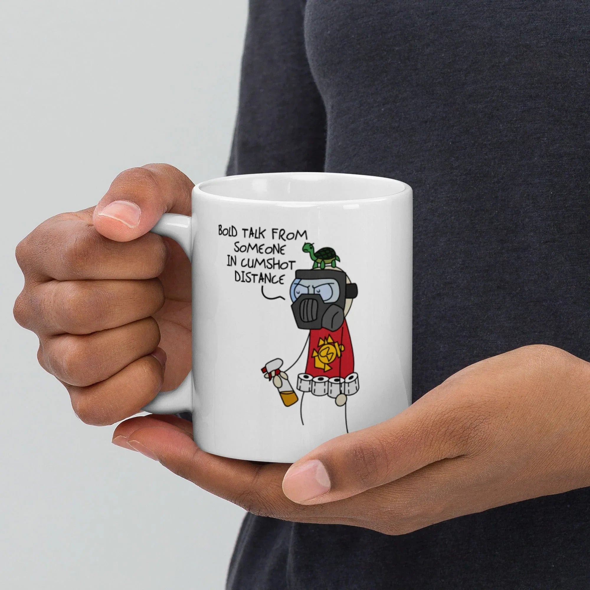 Tactical Gear Junkie Sketch's World © Officially Licensed - Cumshot Distance Marine Ceramic Mug