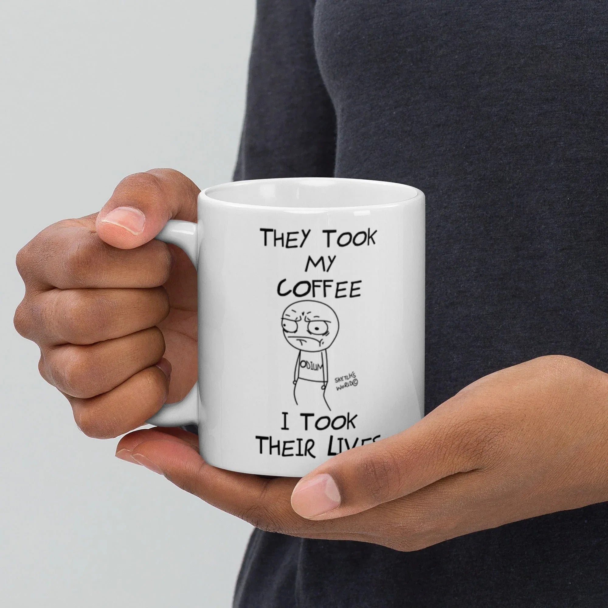 Tactical Gear Junkie Sketch's World © Officially Licensed - They Took My Coffee, I Took Their Lives Ceramic Mug