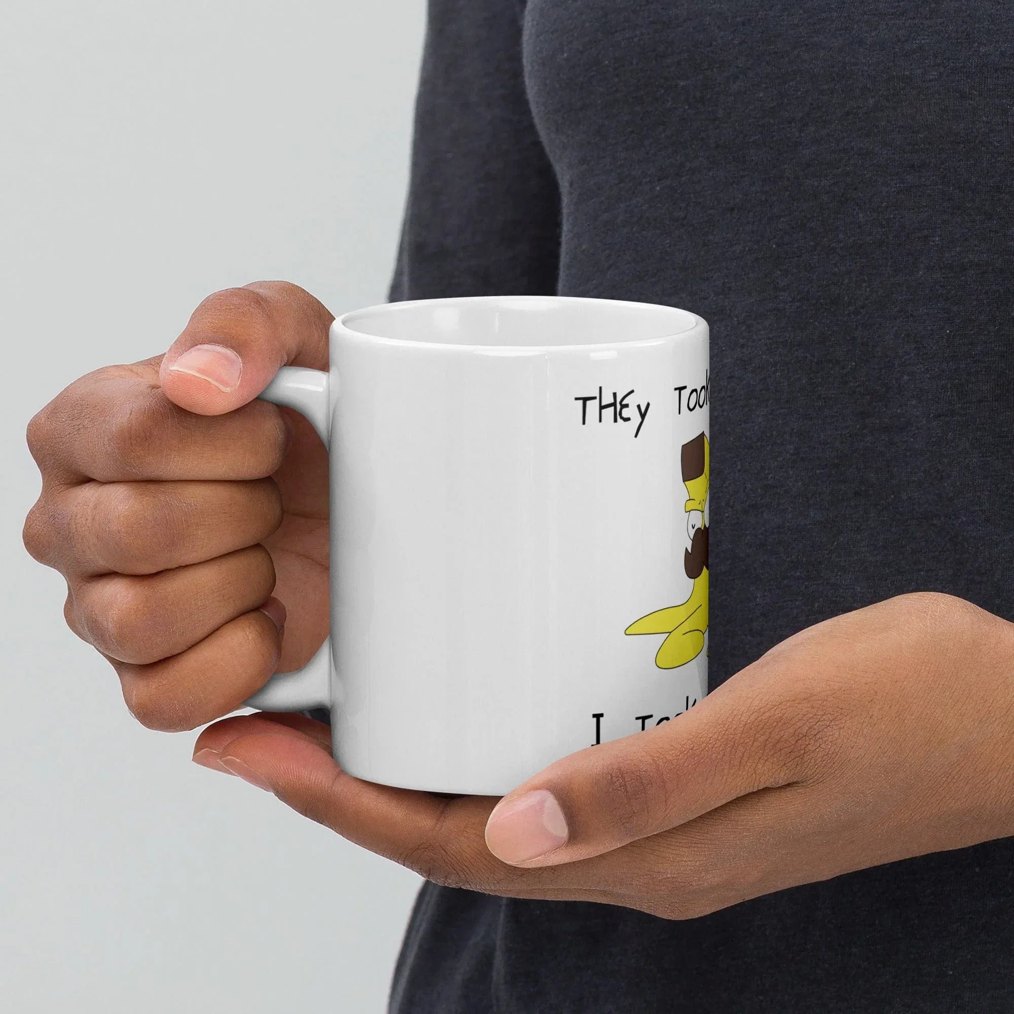 Tactical Gear Junkie Sketch's World © Officially Licensed - They Took My Coffee Nanner Ceramic Mug