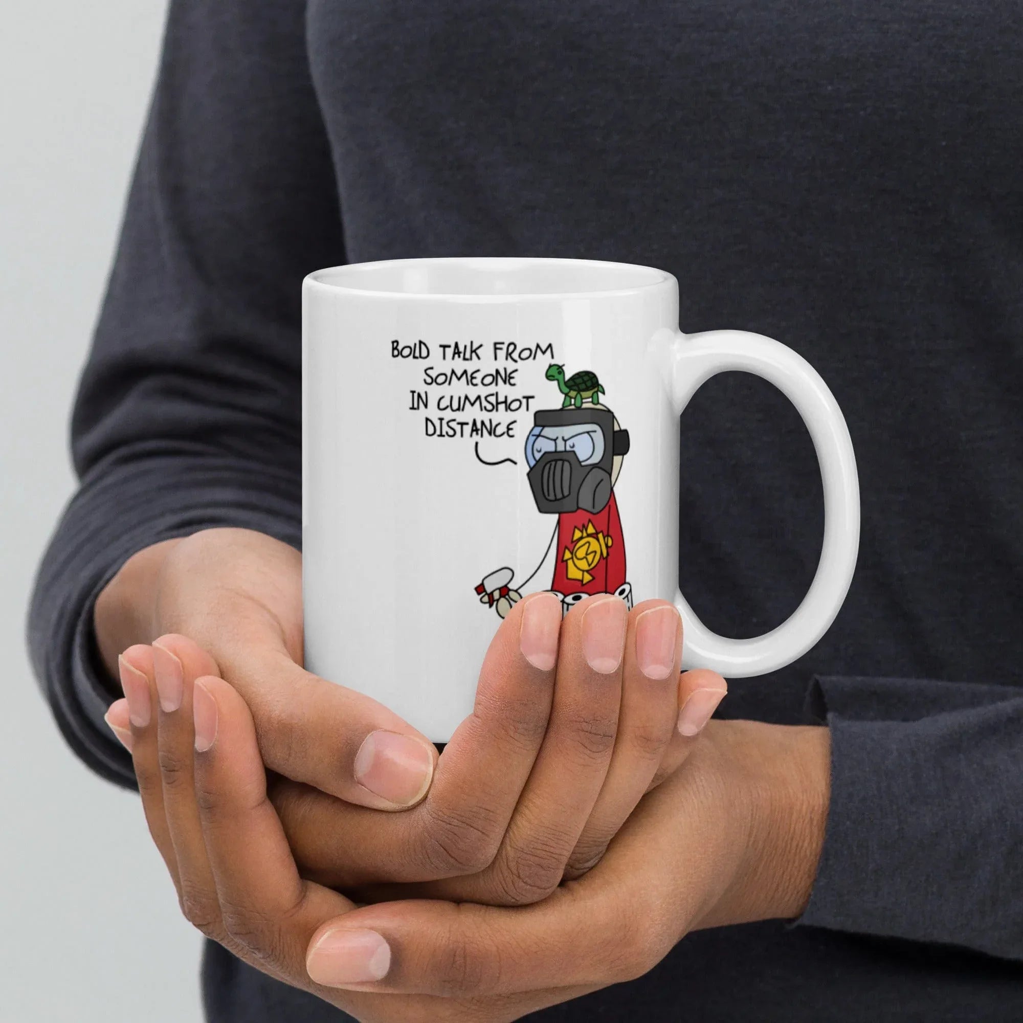 Tactical Gear Junkie 11oz Sketch's World © Officially Licensed - Cumshot Distance Marine Ceramic Mug