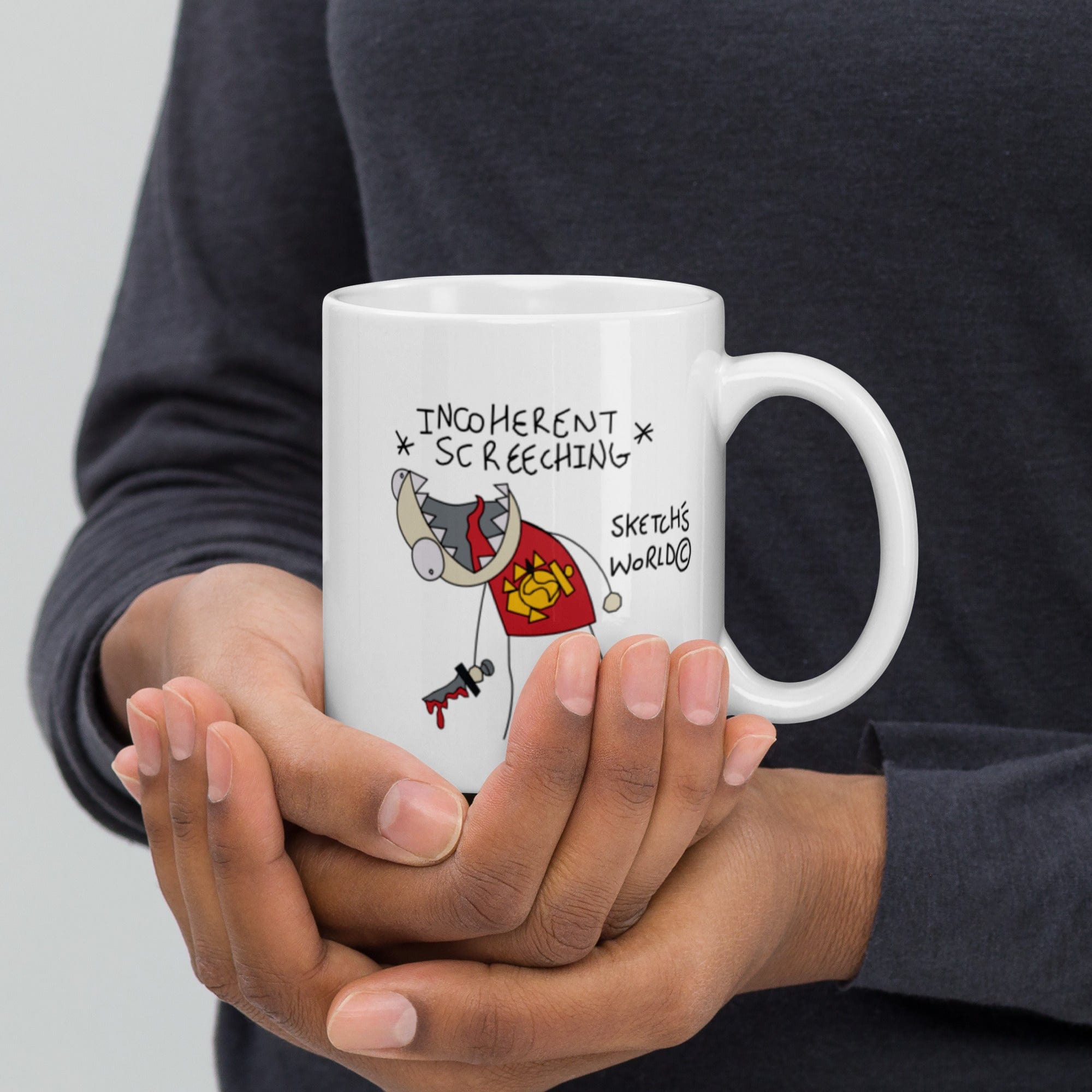 Tactical Gear Junkie 11oz Sketch's World © Officially Licensed - Incoherent Screeching Marines Ceramic Mug
