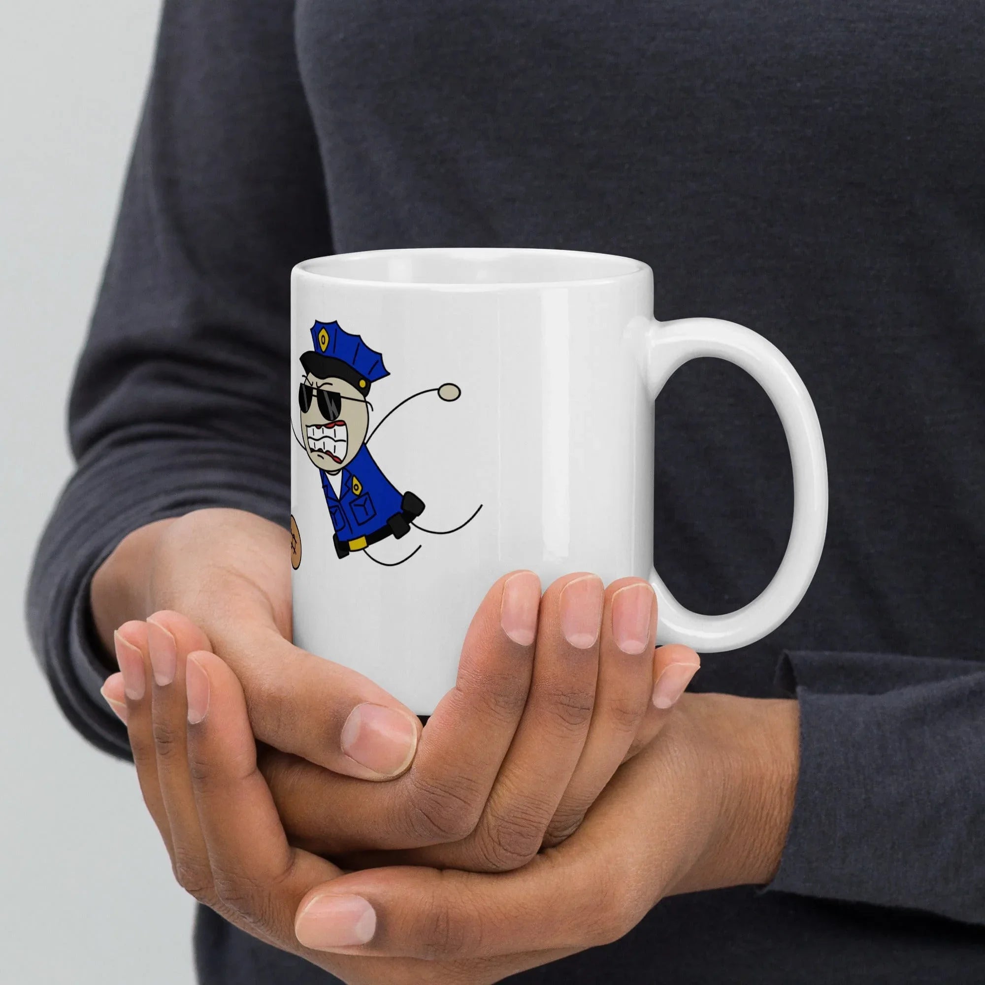 Tactical Gear Junkie 11oz Sketch's World © Officially Licensed - Police & Donut Ceramic Mug