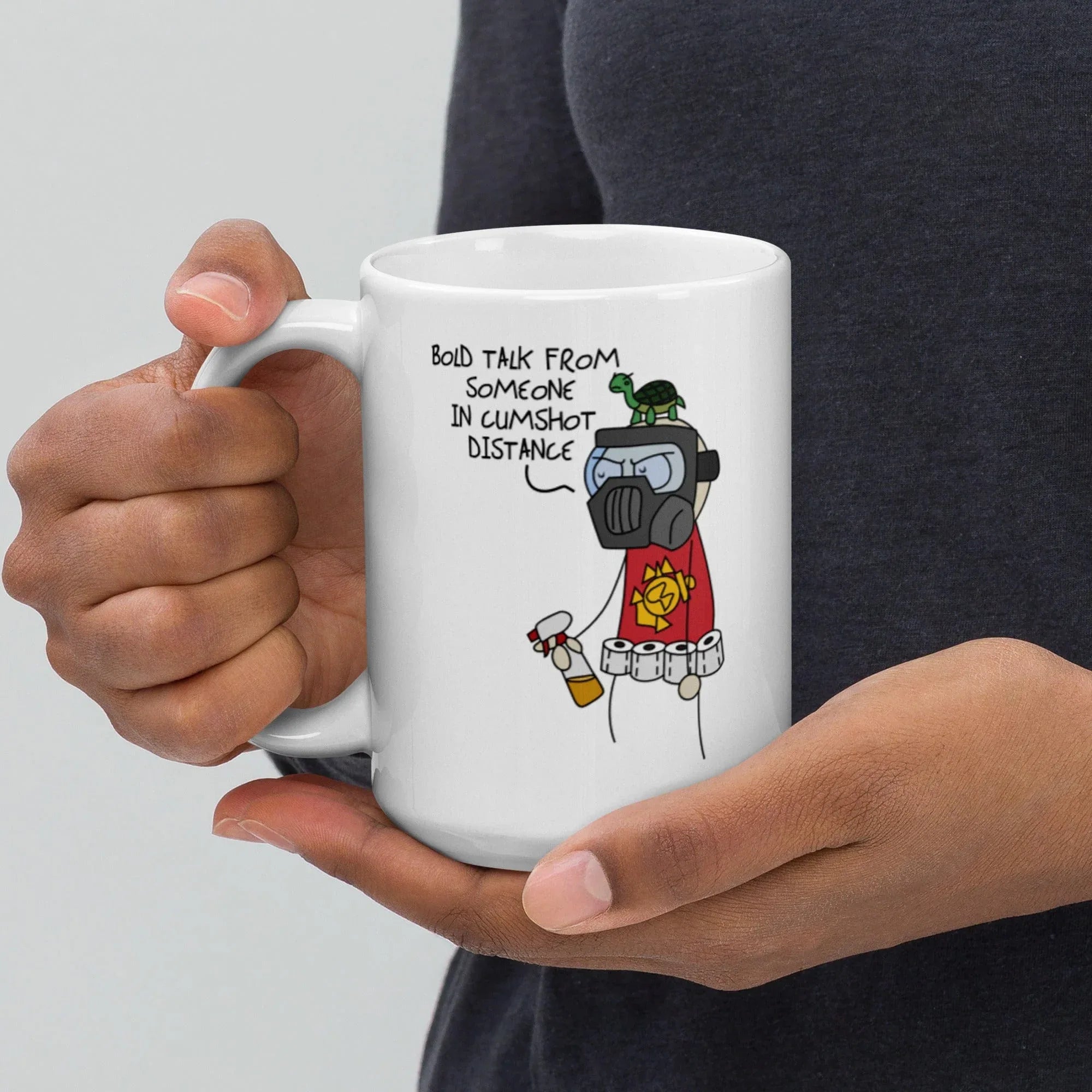 Tactical Gear Junkie Sketch's World © Officially Licensed - Cumshot Distance Marine Ceramic Mug