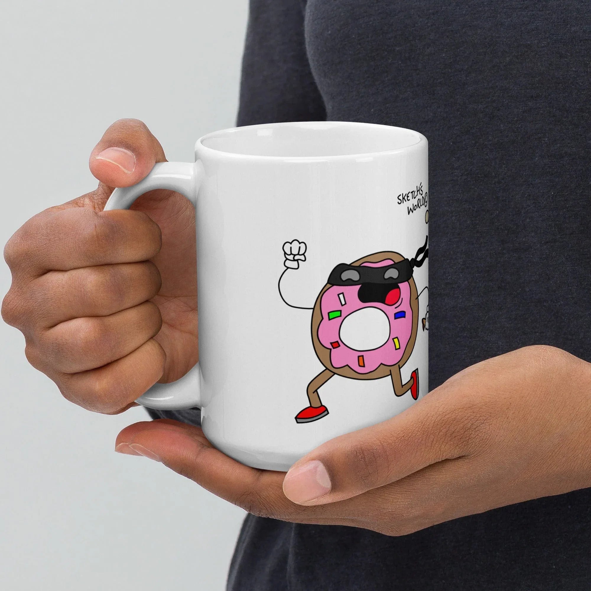 Tactical Gear Junkie Sketch's World © Officially Licensed - Police & Donut Ceramic Mug
