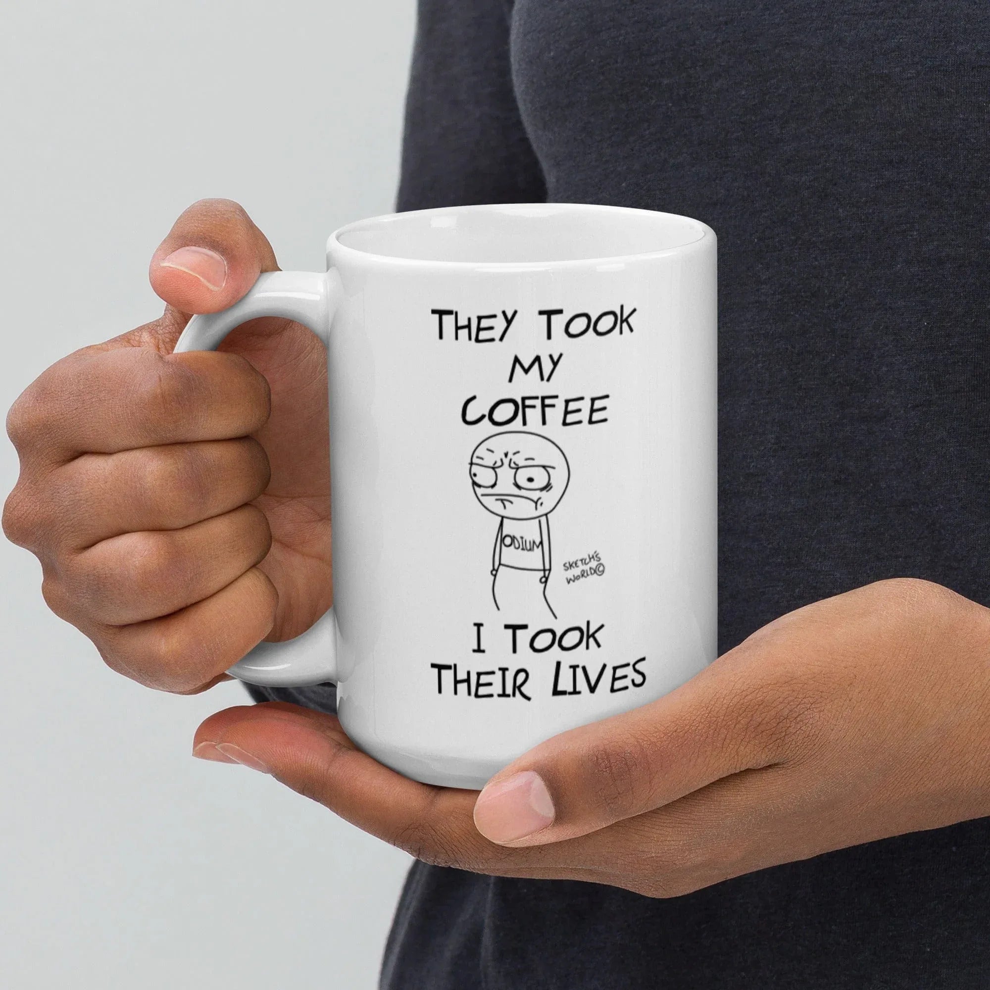 Tactical Gear Junkie Sketch's World © Officially Licensed - They Took My Coffee, I Took Their Lives Ceramic Mug