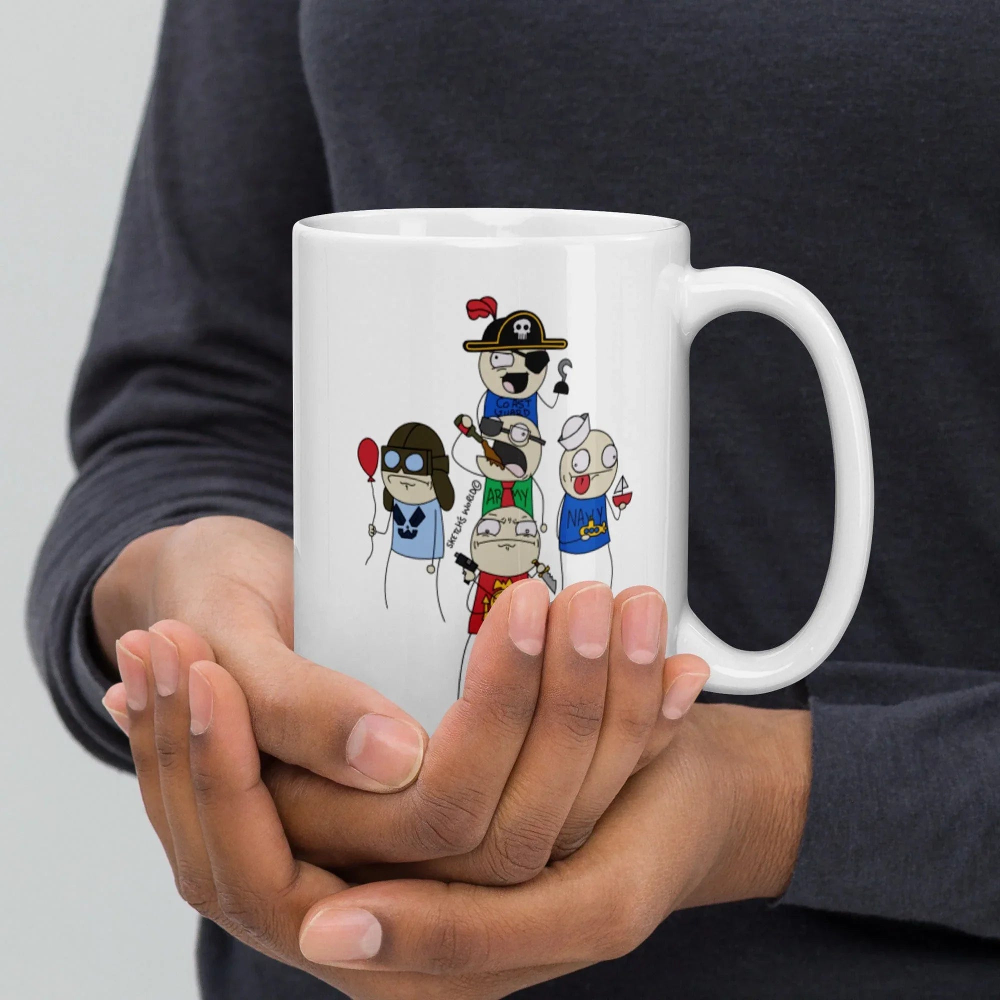 Tactical Gear Junkie 15oz Sketch's World © Officially Licensed - 5 Branches Ceramic Mug