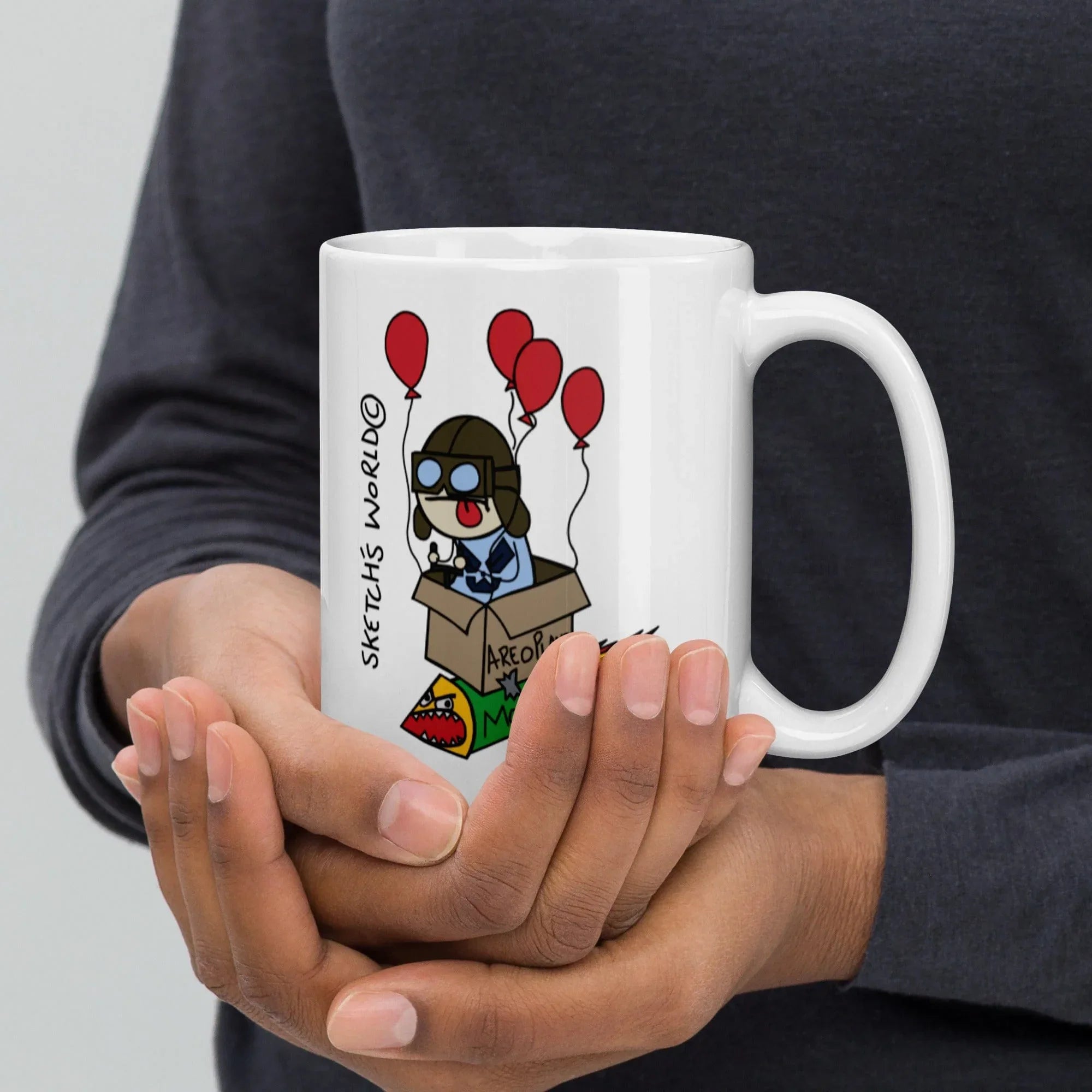 Tactical Gear Junkie 15oz Sketch's World © Officially Licensed - Air Force MOAB Ceramic Mug