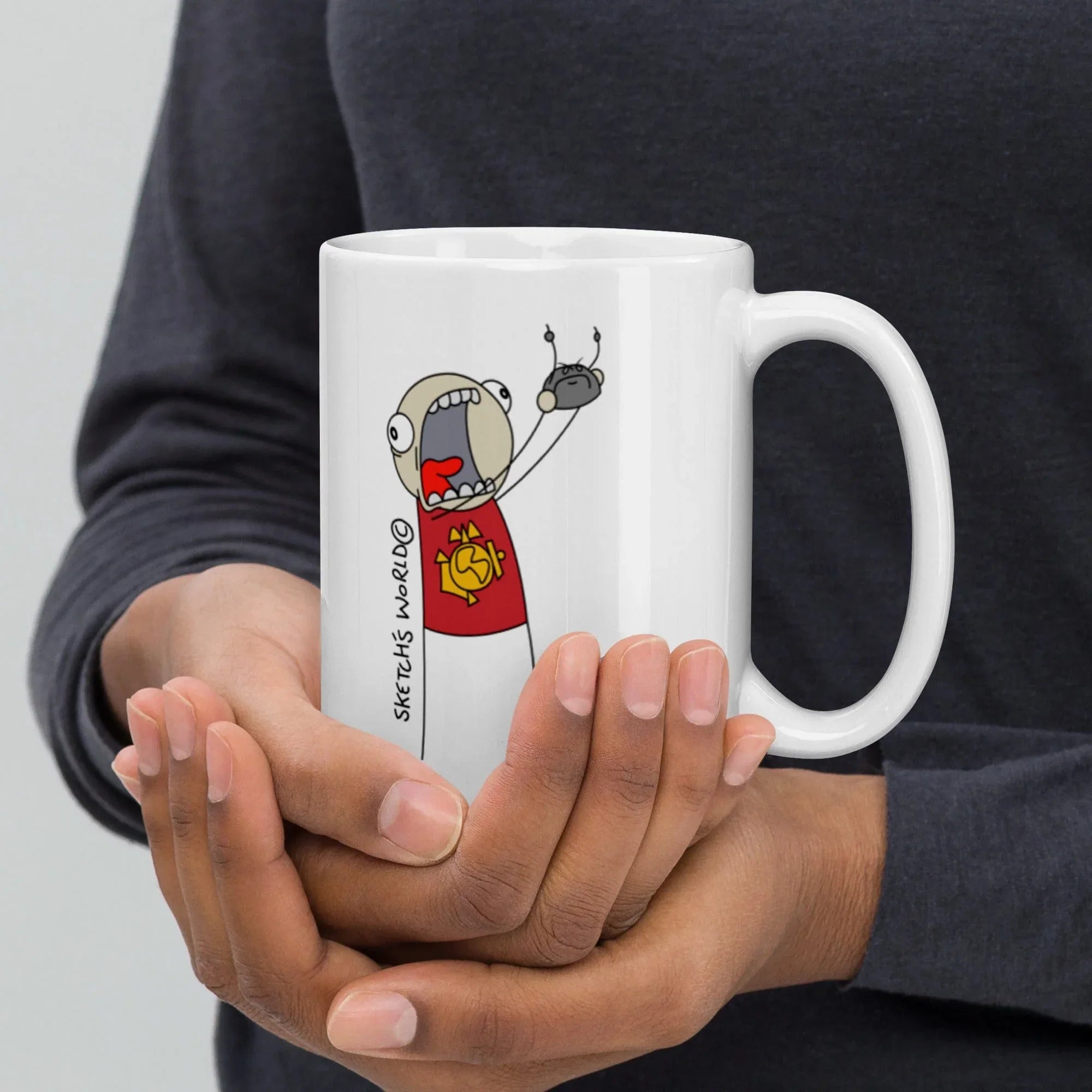 Tactical Gear Junkie 15oz Sketch's World © Officially Licensed - Marine & Rock Ceramic Mug