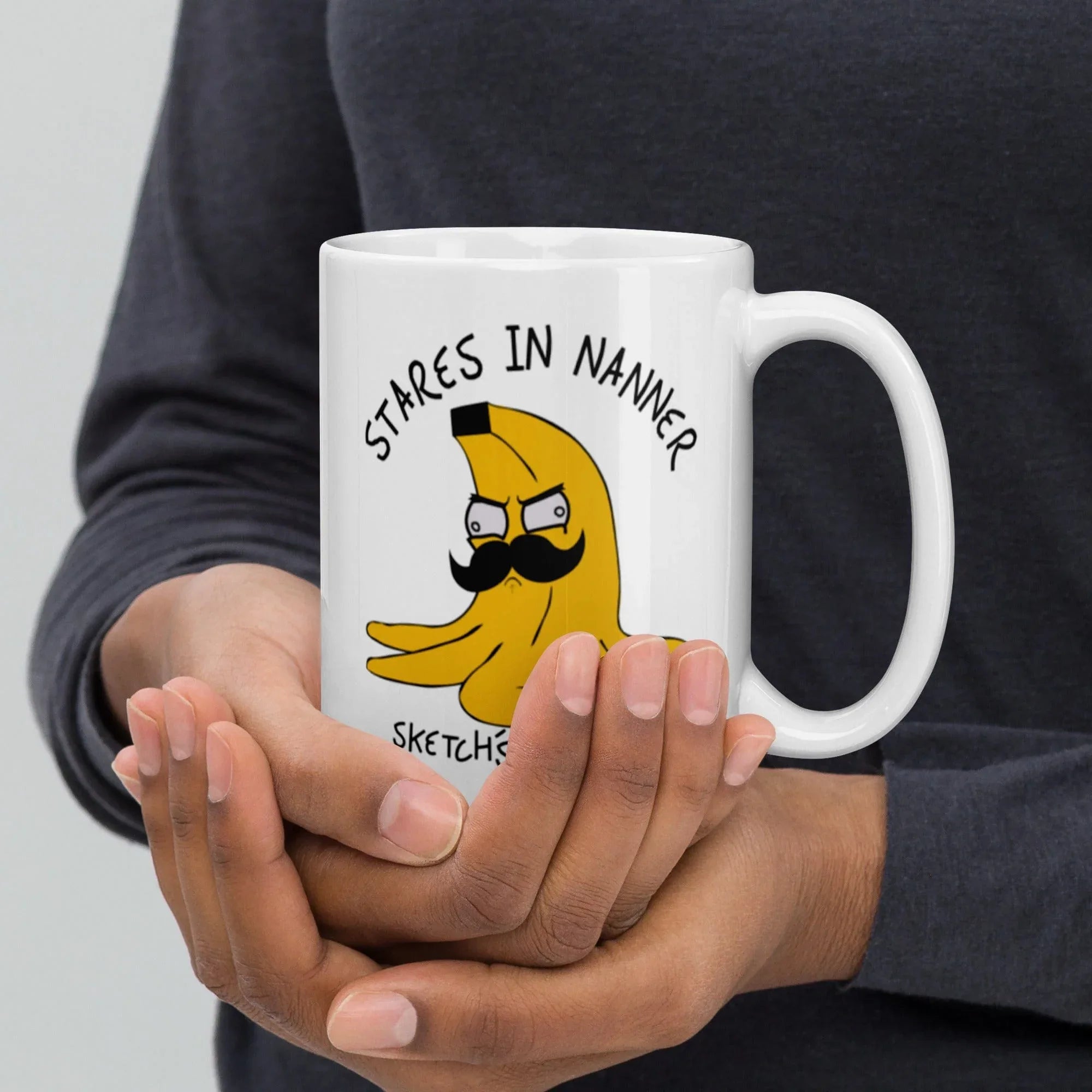 Tactical Gear Junkie 15oz Sketch's World © Officially Licensed - Stares in Nanners Ceramic Mug