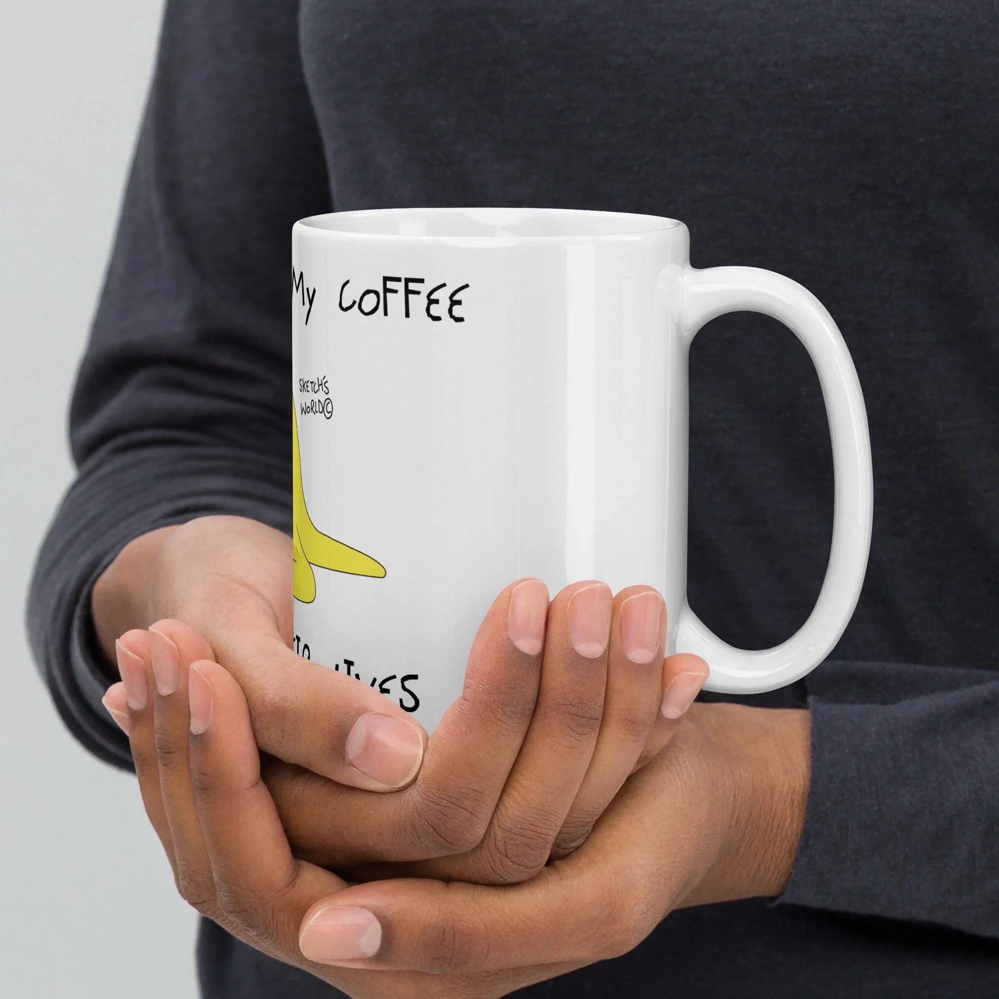 Tactical Gear Junkie 15oz Sketch's World © Officially Licensed - They Took My Coffee Nanner Ceramic Mug