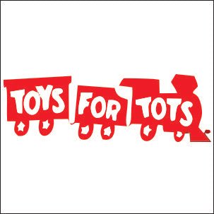 We are a Toys For Tots drop-off location!