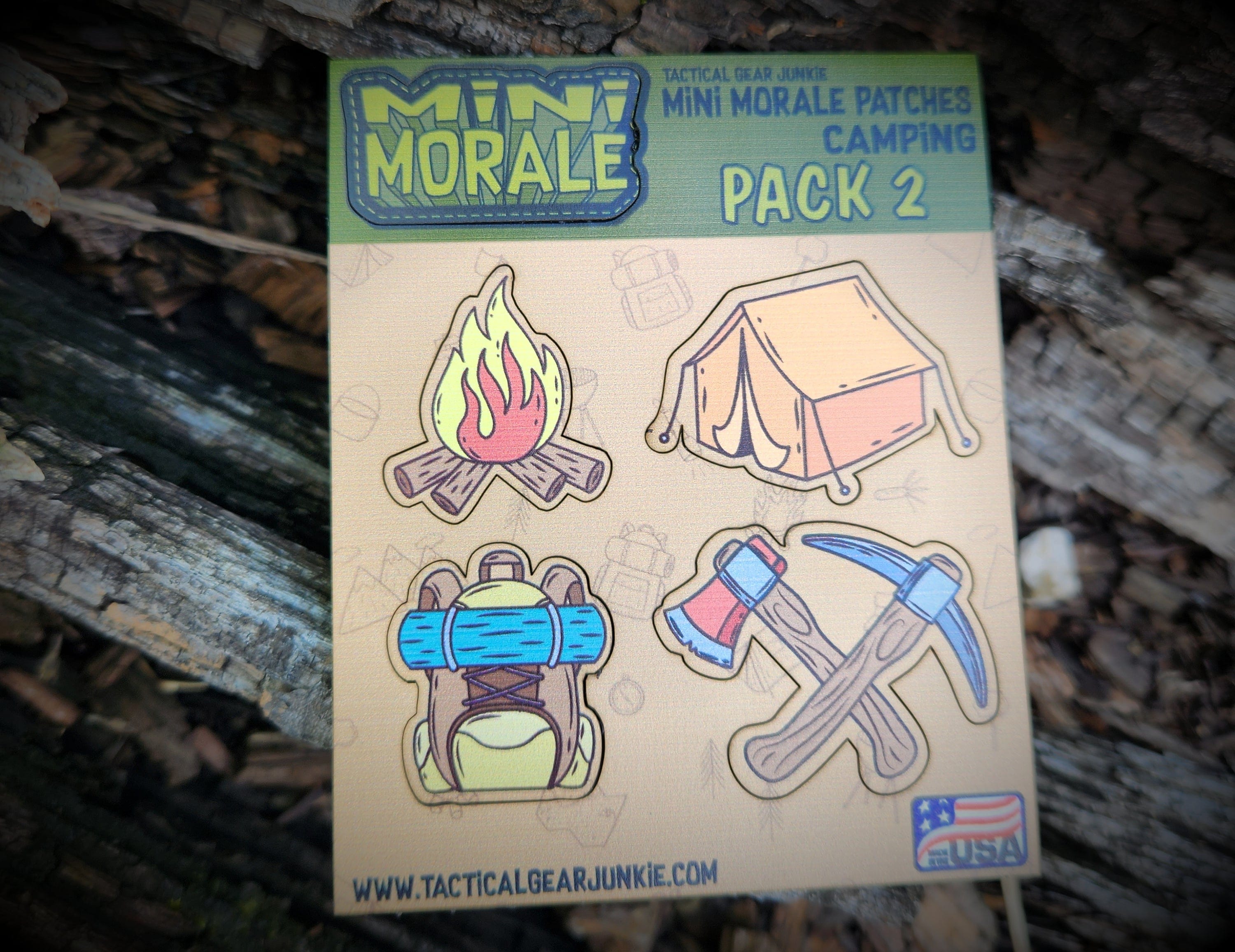 Tactical Gear Junkie Patches Mini Morale - Camping Pack 2