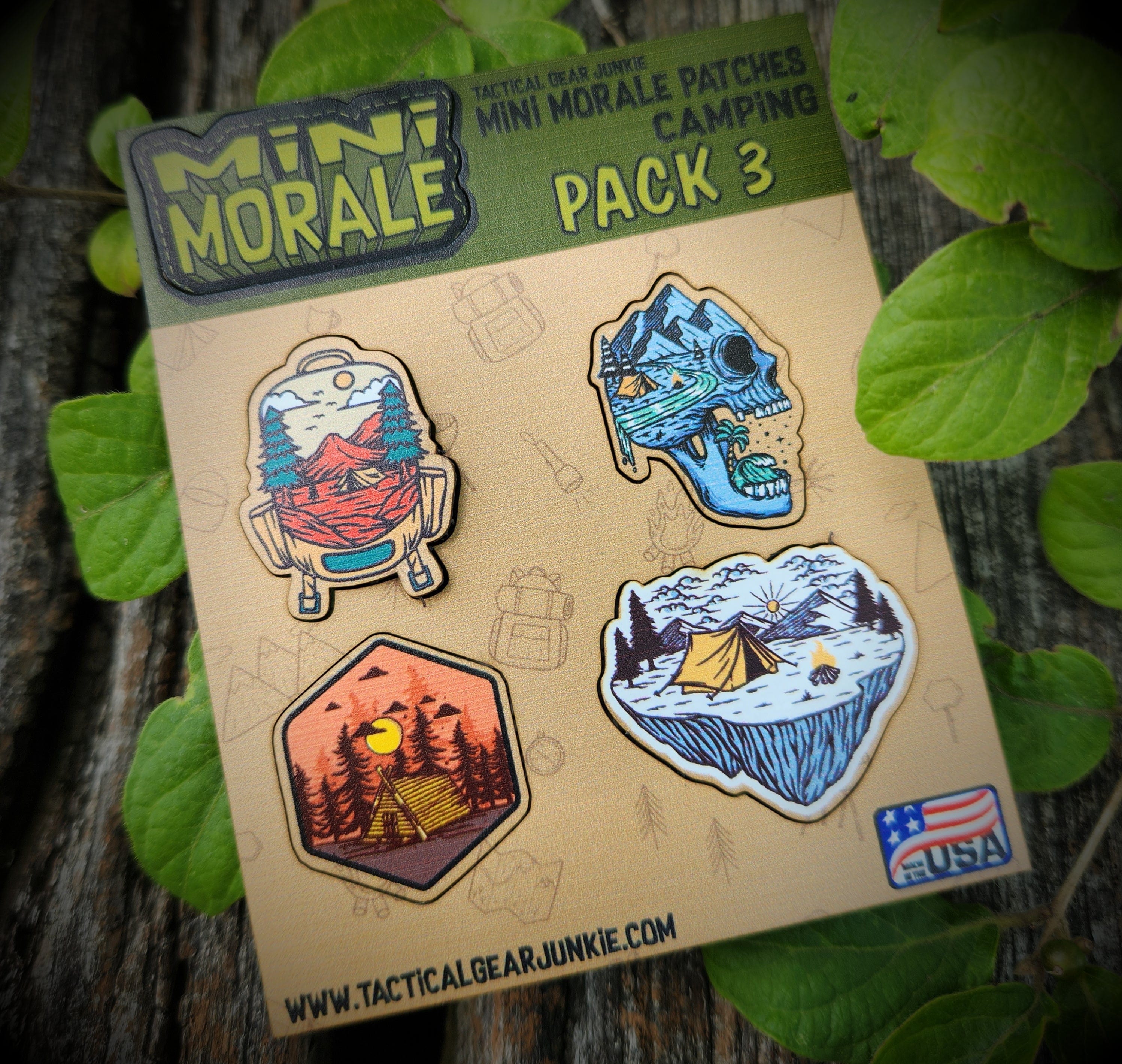 Tactical Gear Junkie Patches Mini Morale - Camping Pack 3