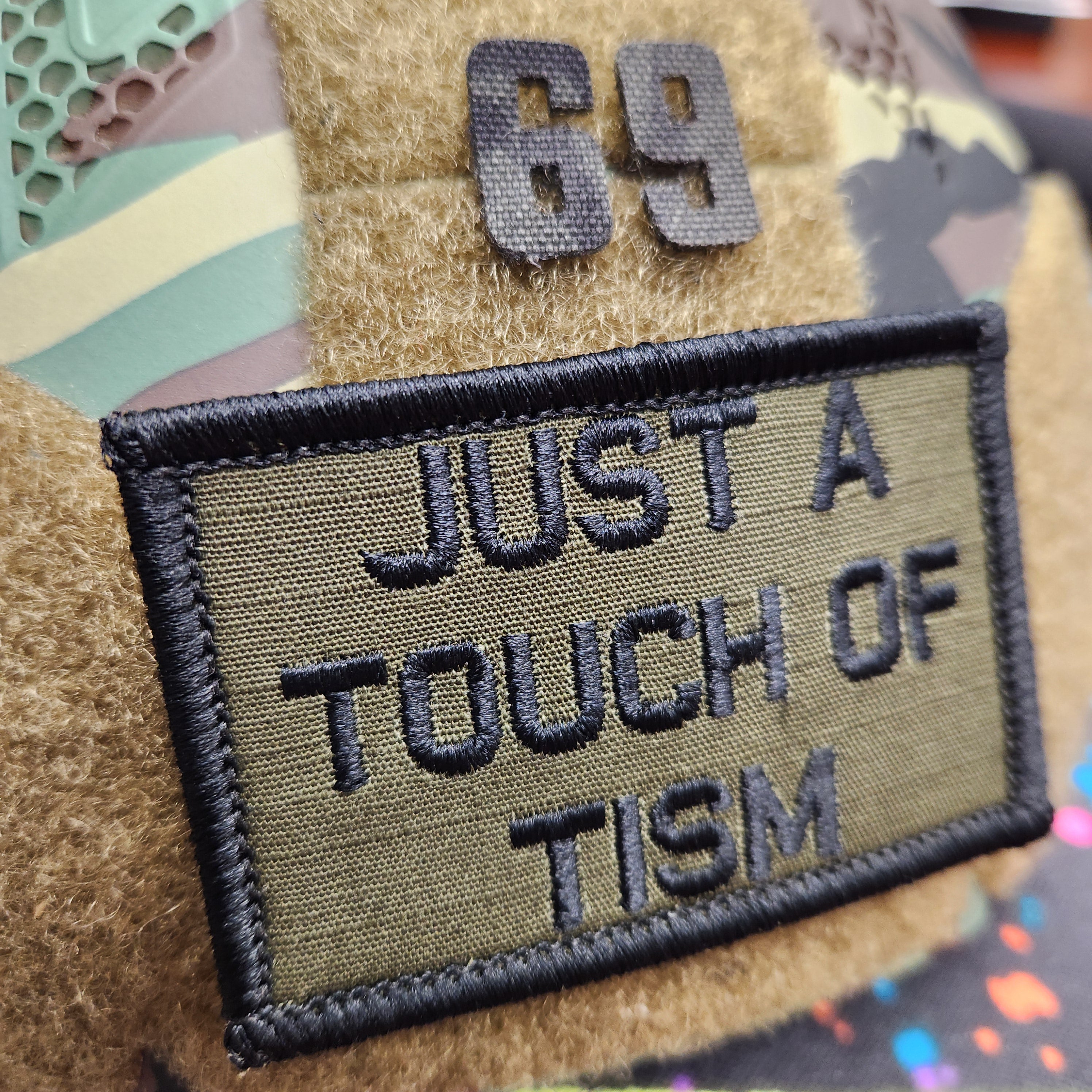 As Seen on Socials - Just A Touch of Tism - 2x3 Patch - Multiple Variants