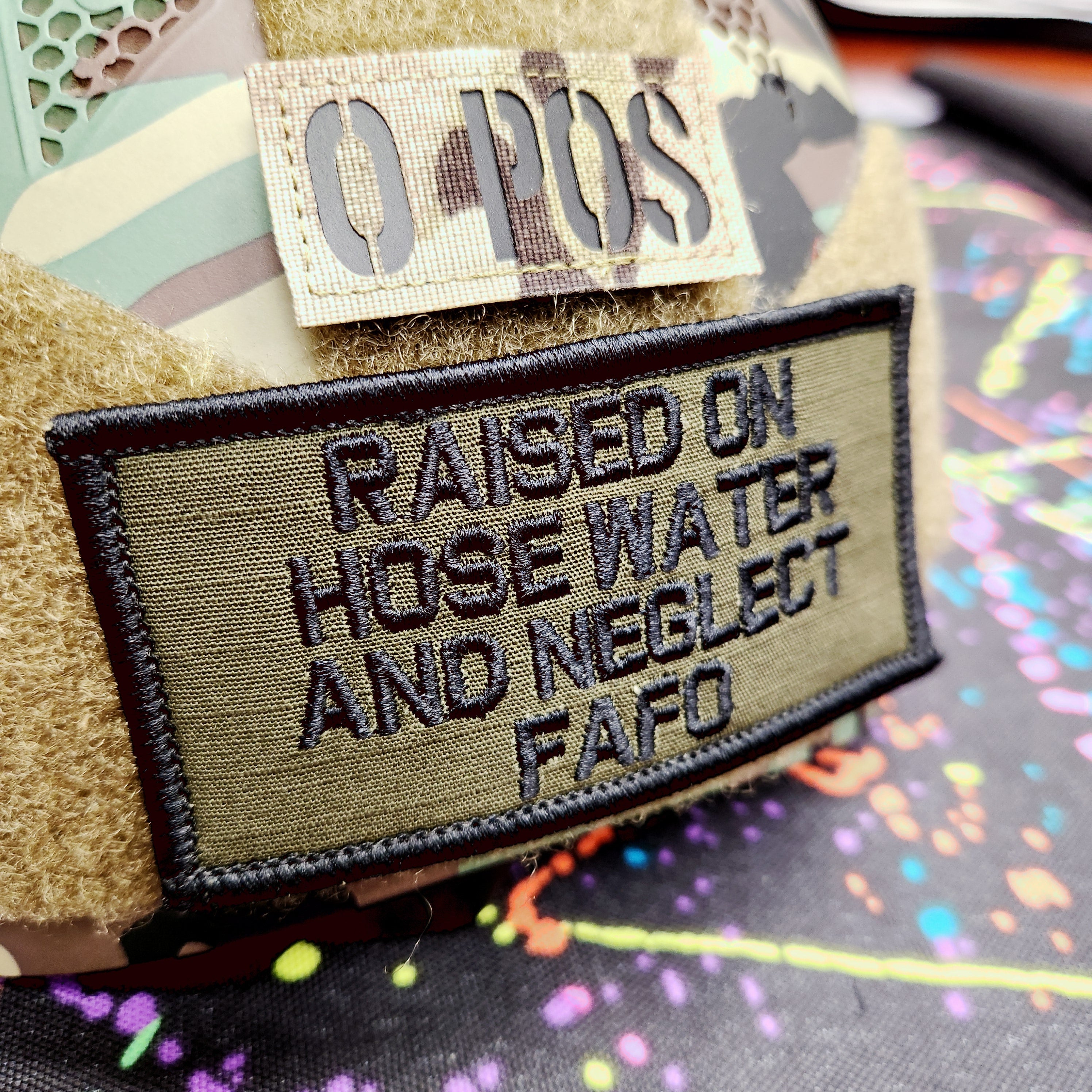 As Seen on Socials - Raised on Hose Water and Neglect FAFO - 2x4 Patch - Multiple Variants