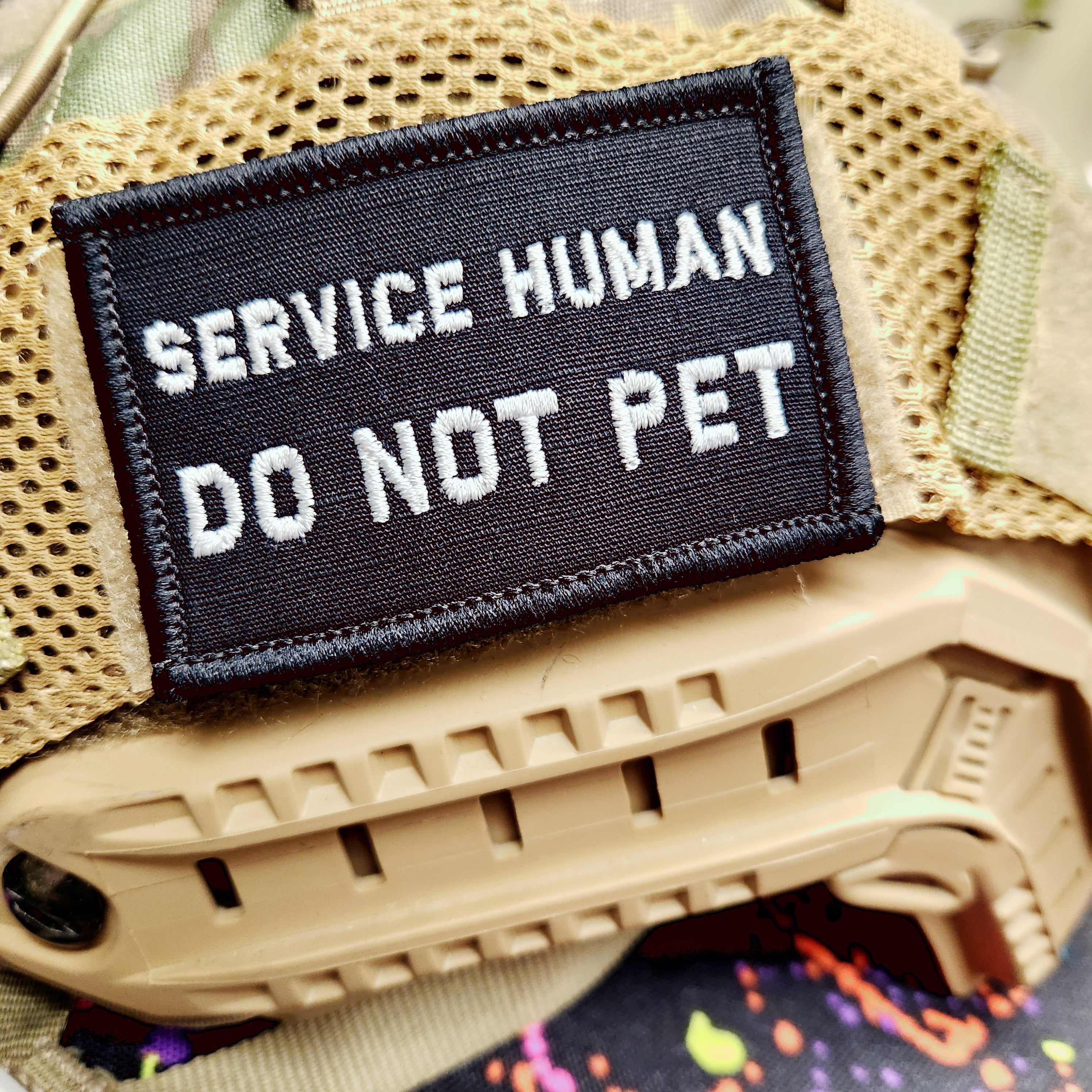 As Seen on Socials - Service Human Do Not Pet - 2x3 Patch - Multiple Variants