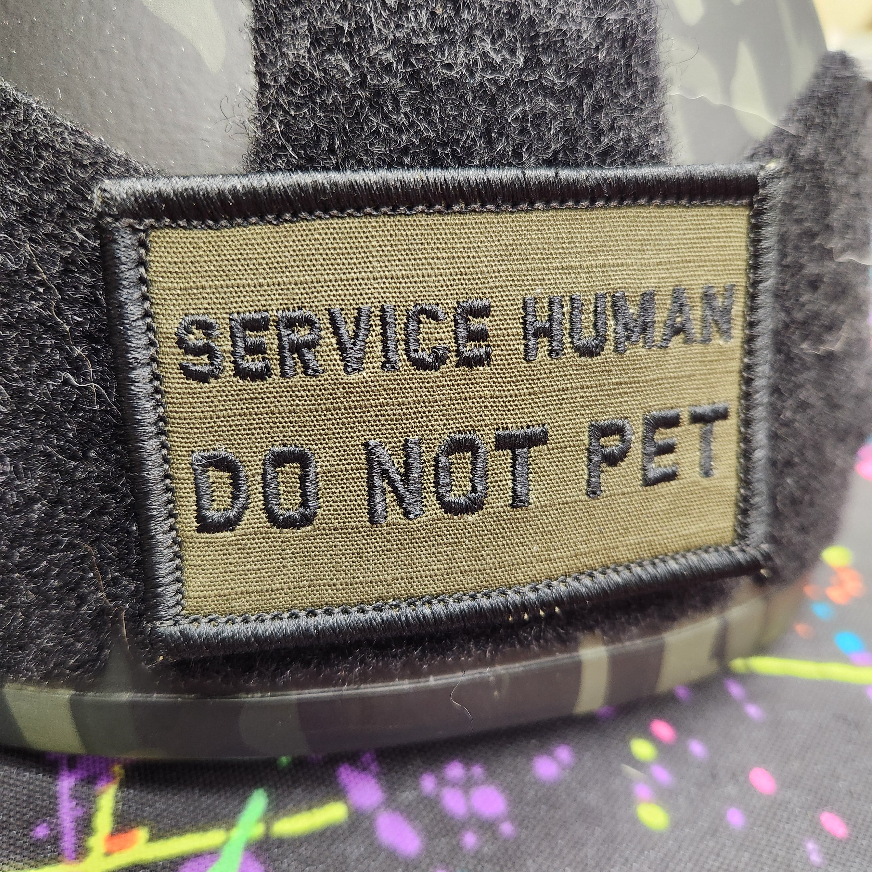 As Seen on Socials - Service Human Do Not Pet - 2x3 Patch - Multiple Variants