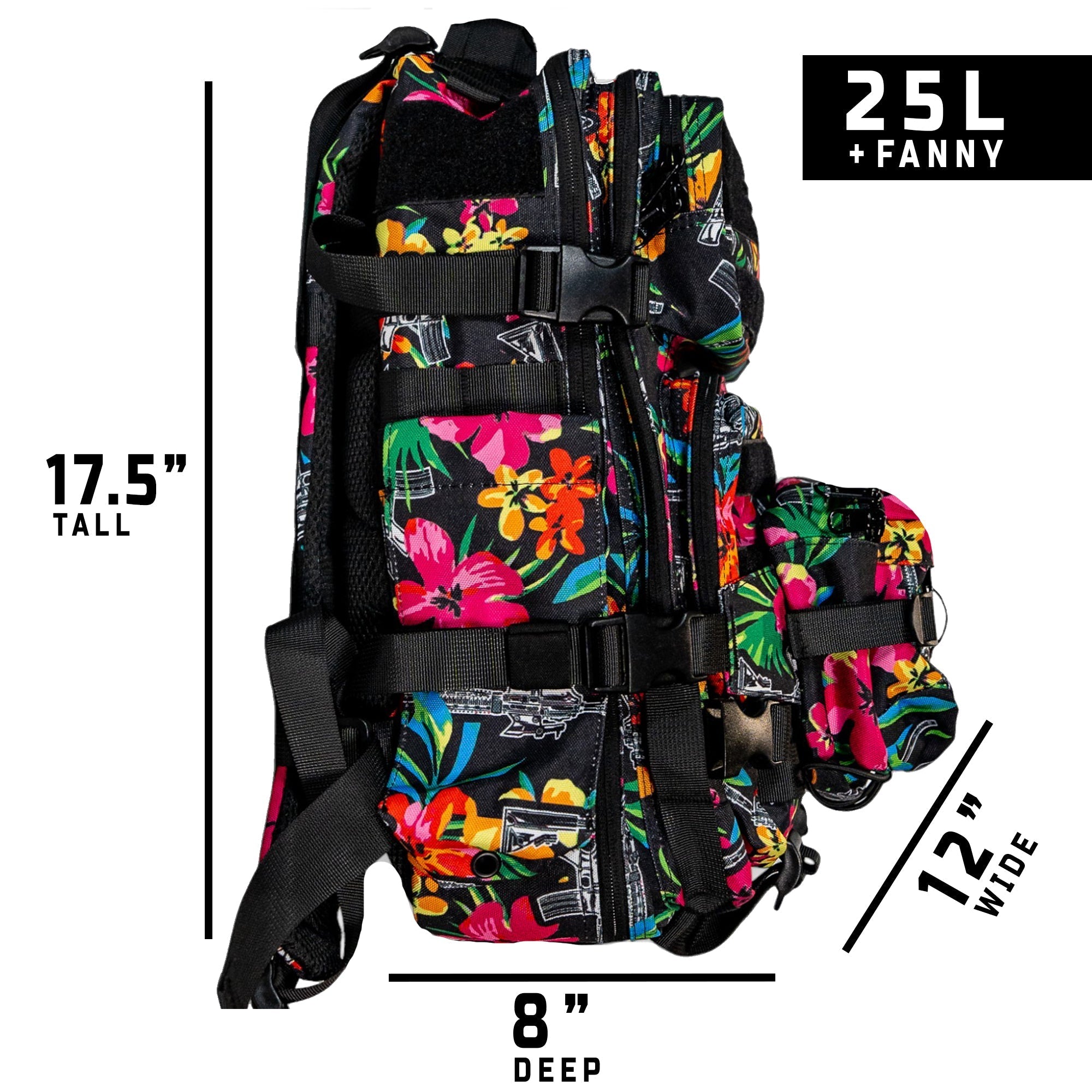 25L Sack™ Original All-Day Molle Backpack with Pouch - Combat Iron Apparel Co.
