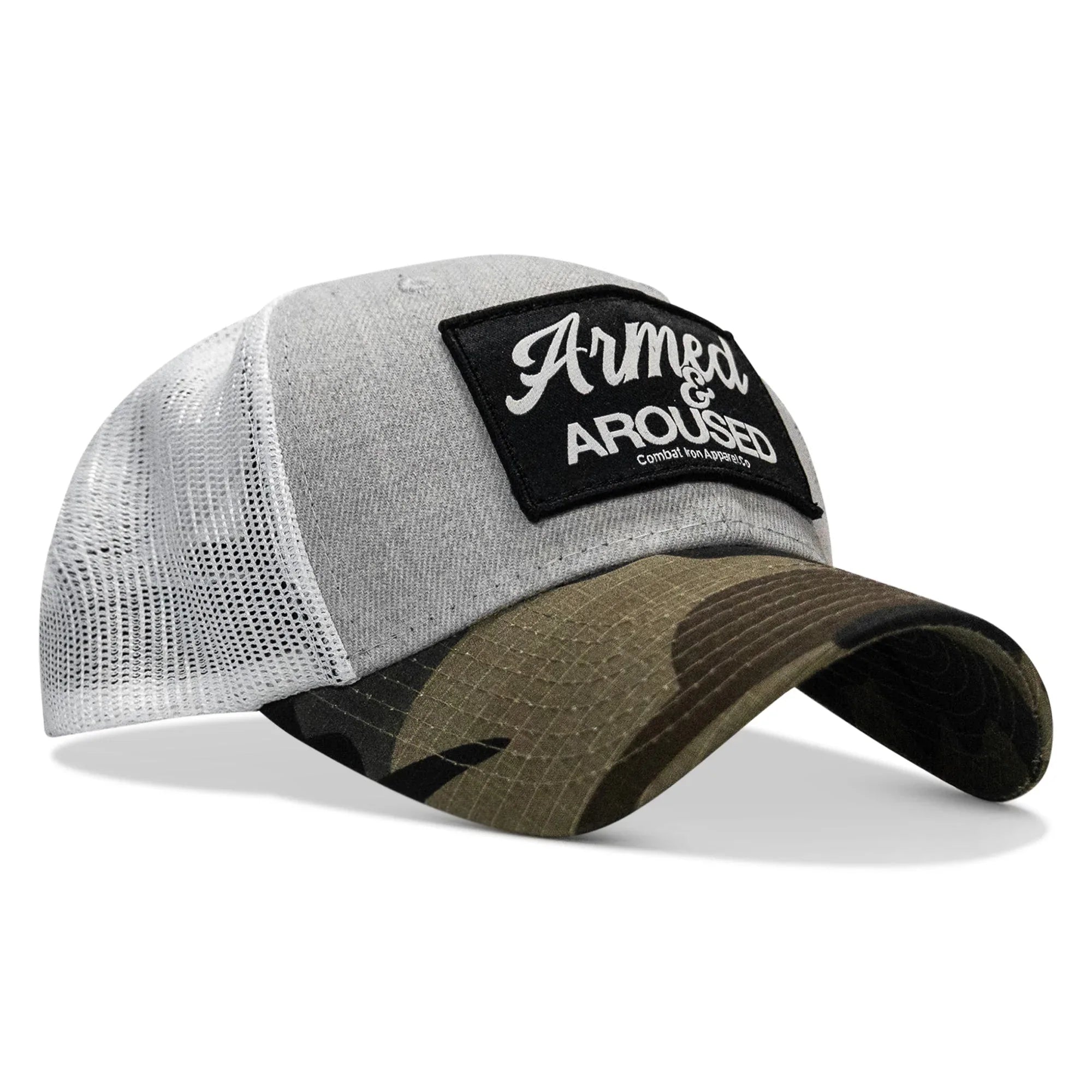 Armed & Aroused Patch Snapback Hat - Combat Iron Apparel Co.