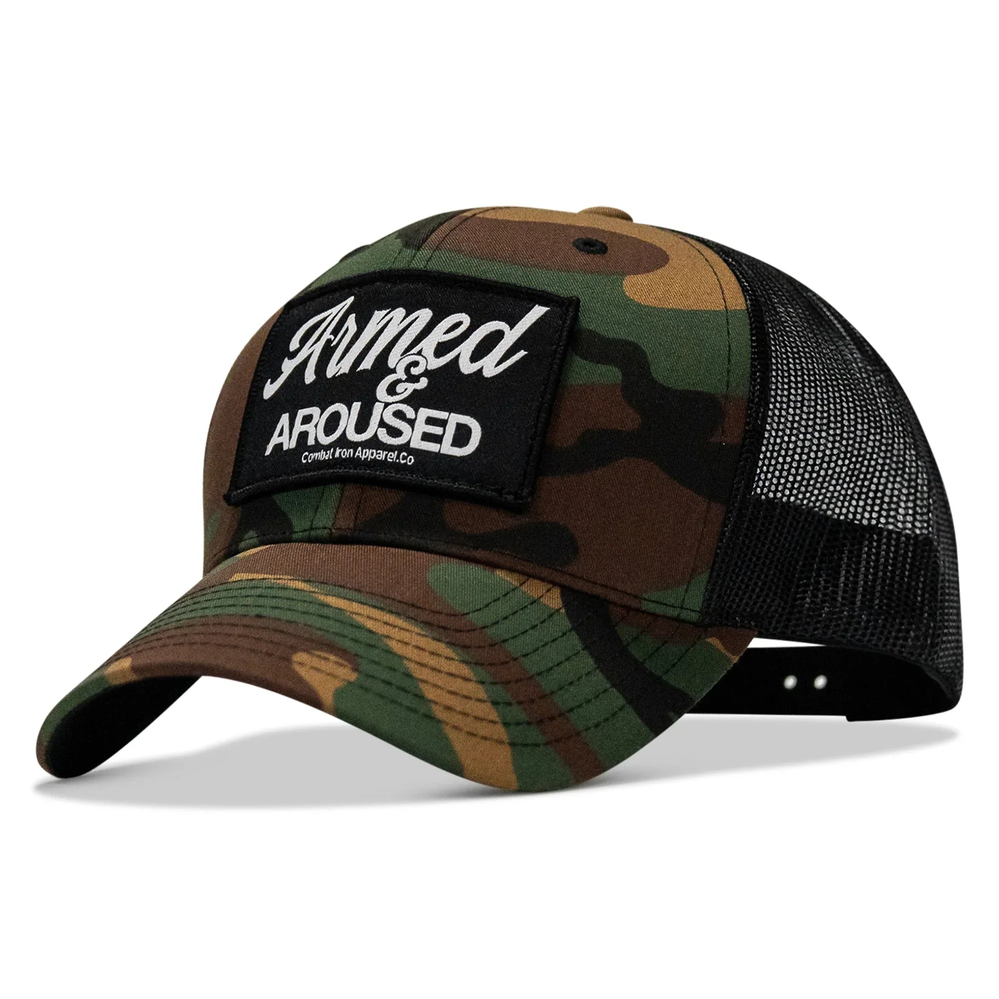 Armed & Aroused Patch Snapback Hat - Combat Iron Apparel Co.