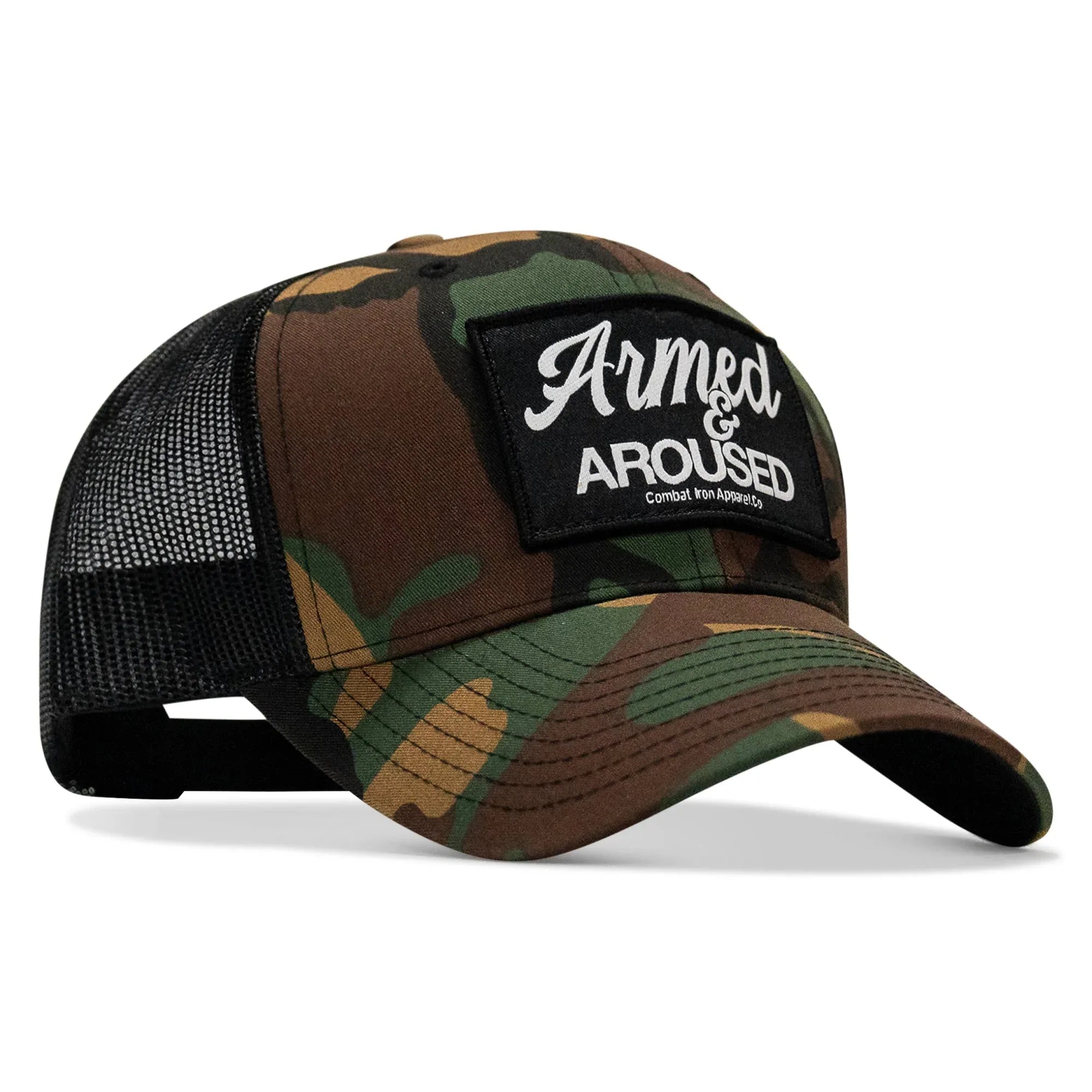 Armed & Aroused Patch Snapback Hat - Combat Iron Apparel Co.
