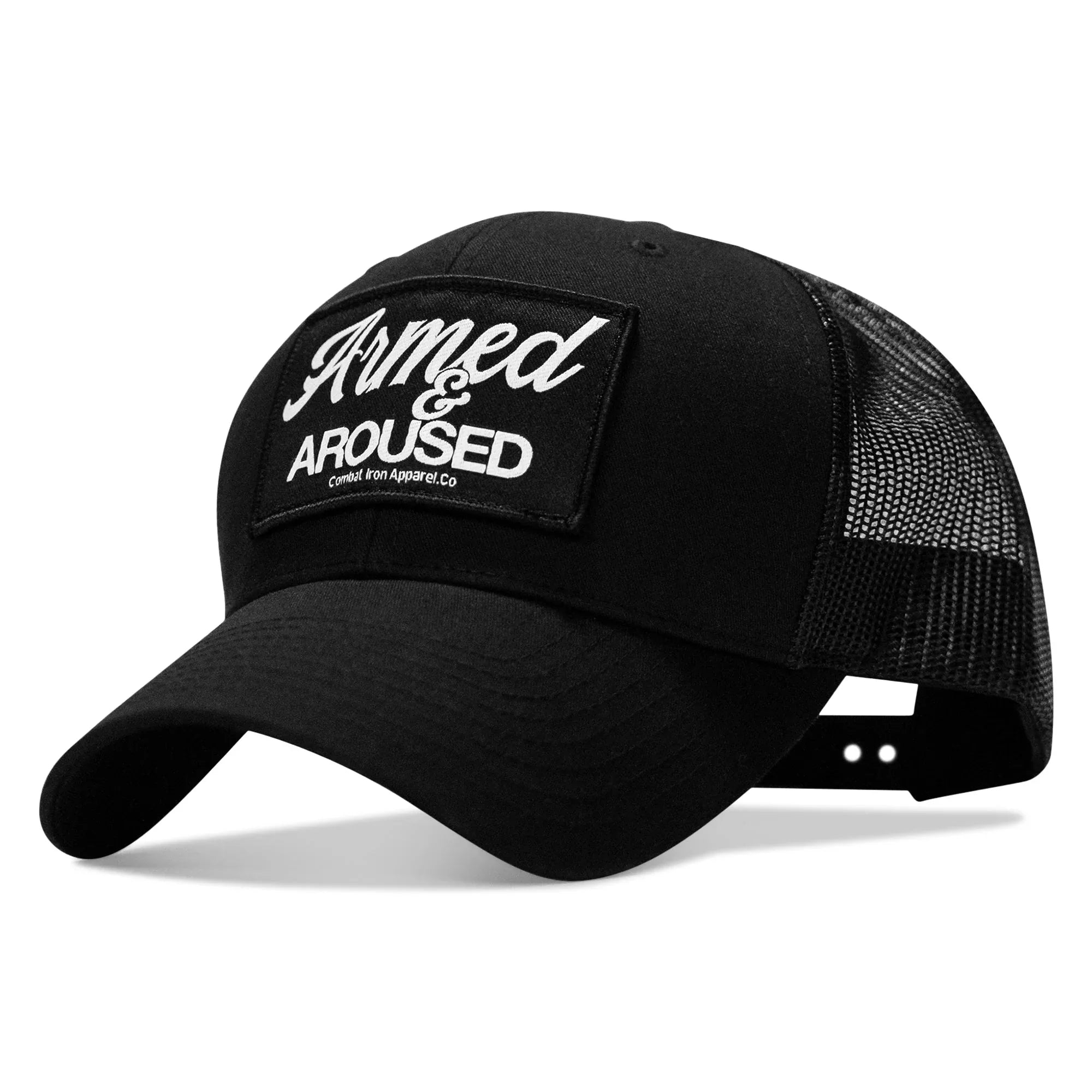 Armed & Aroused Patch Snapback Hat - Combat Iron Apparel Co.