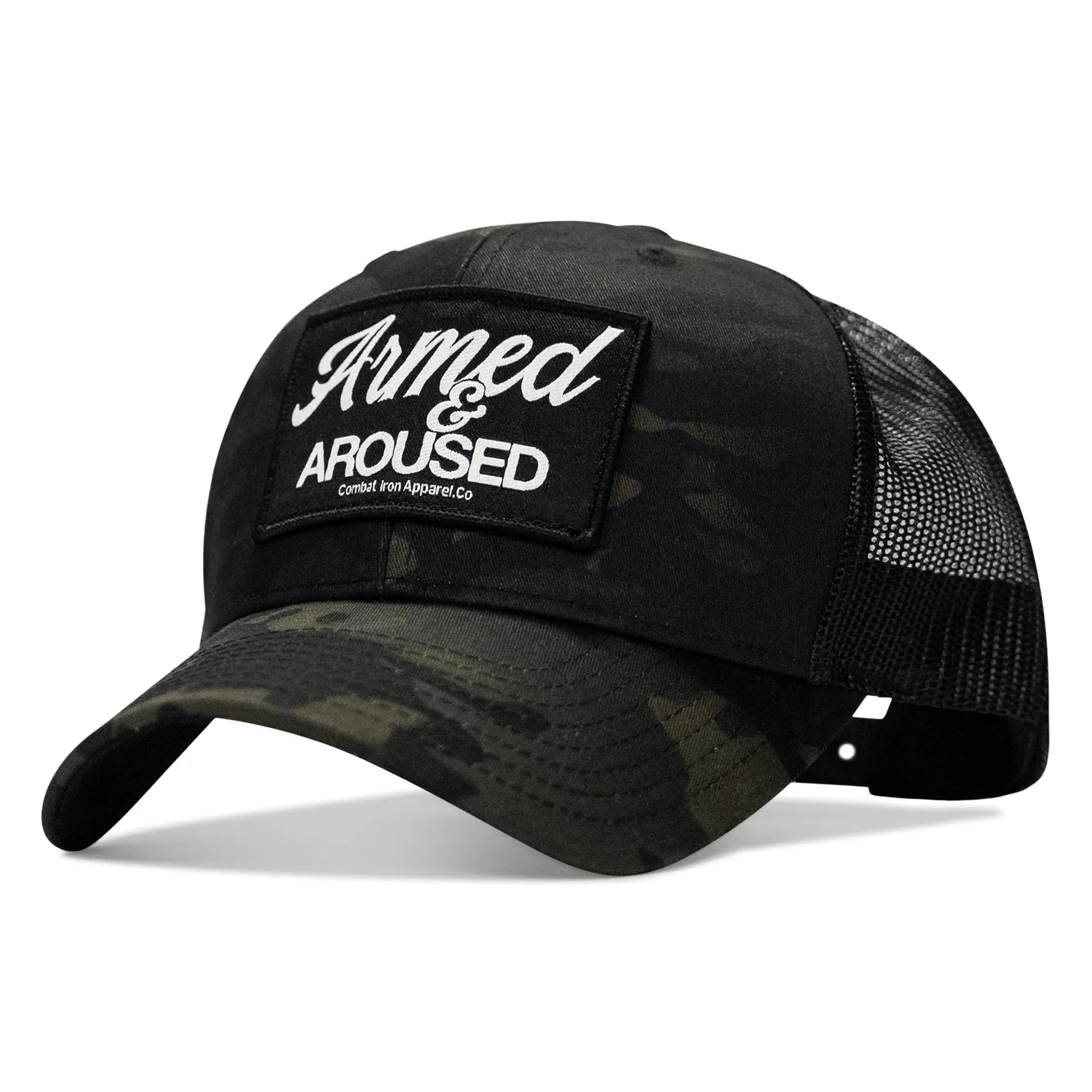 Armed & Aroused Patch Snapback Hat - Combat Iron Apparel Co.