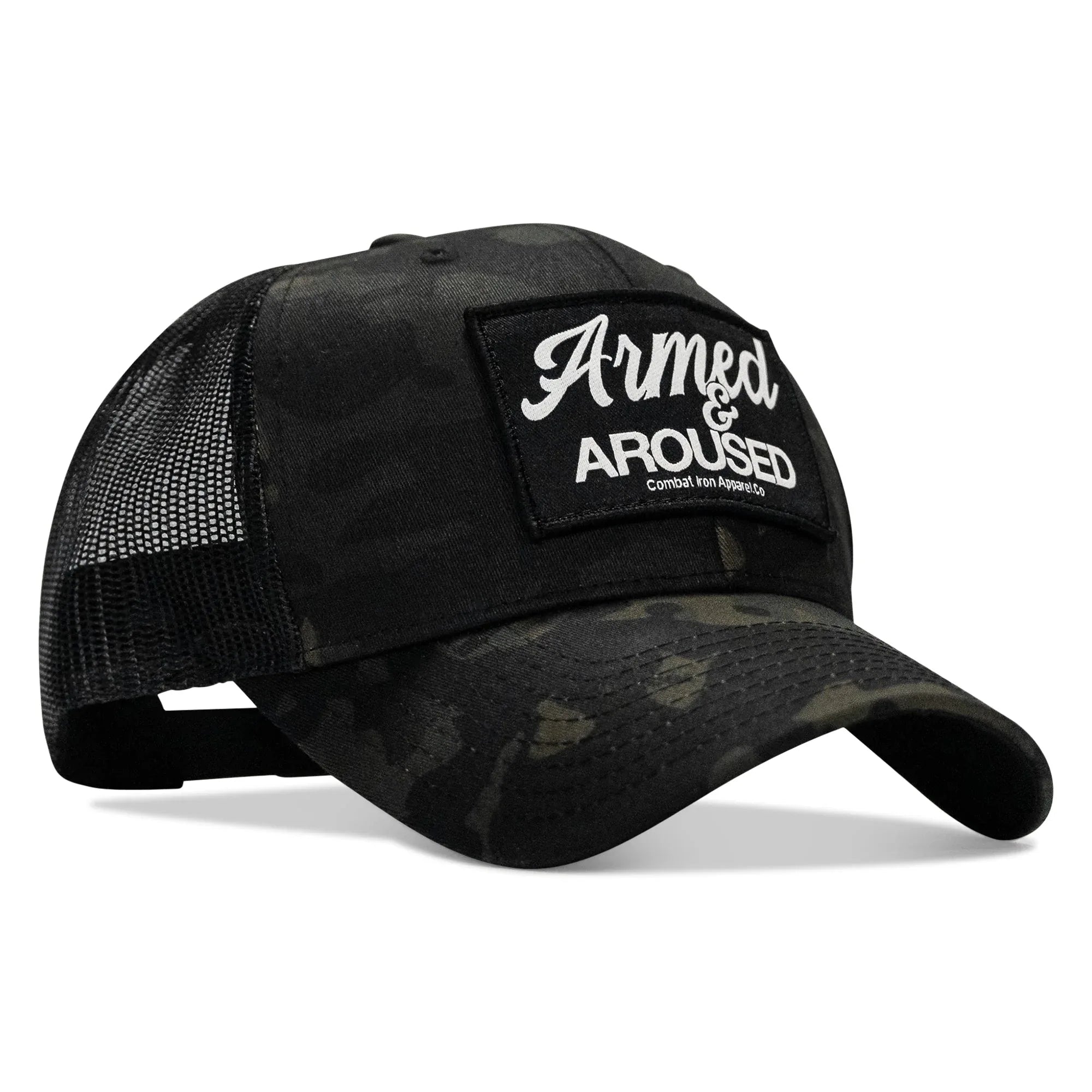 Armed & Aroused Patch Snapback Hat - Combat Iron Apparel Co.