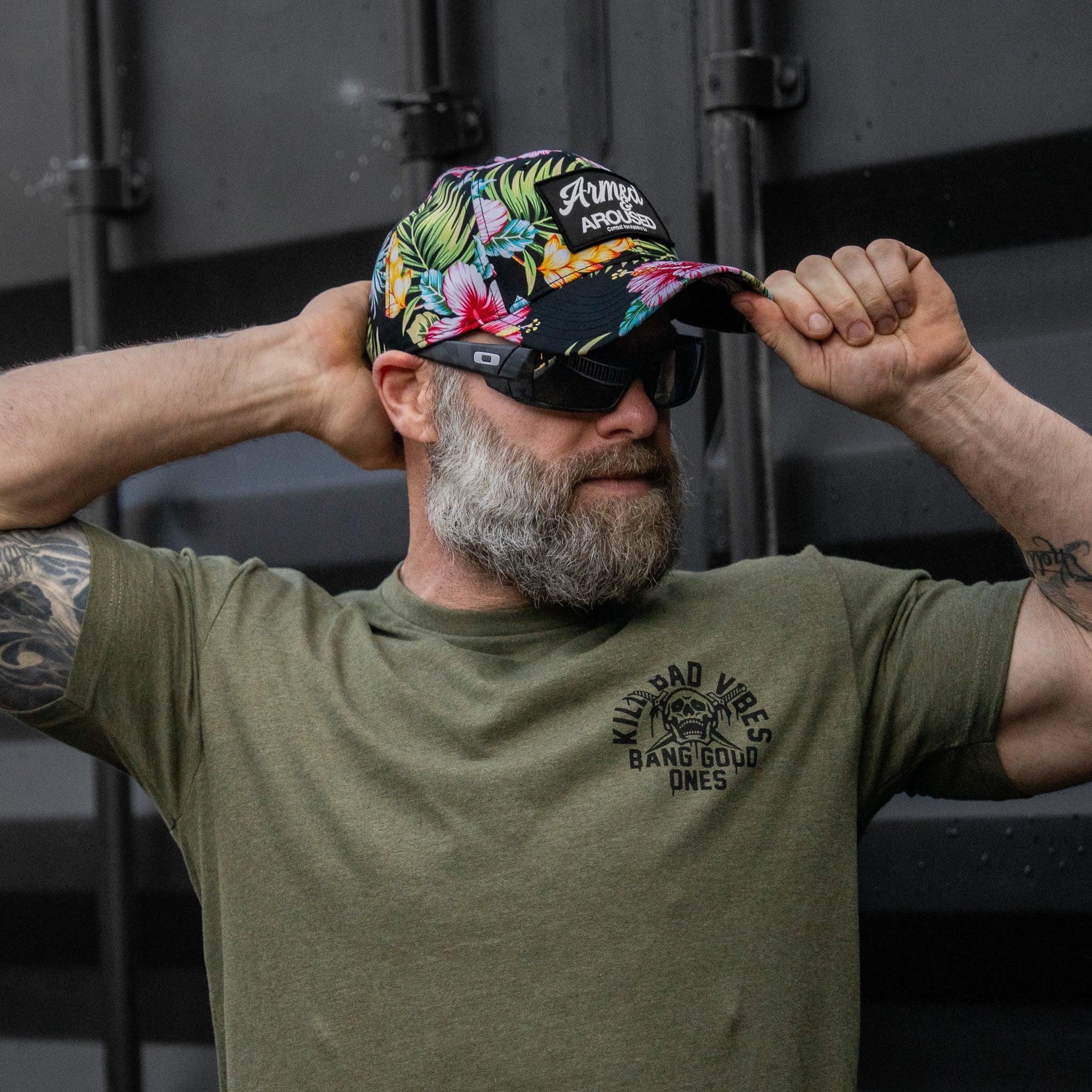 Armed & Aroused Patch Snapback Hat - Combat Iron Apparel Co.