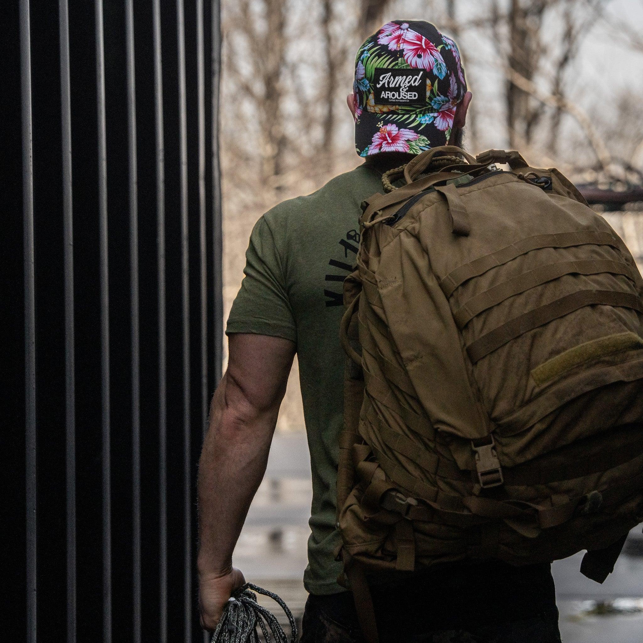 Armed & Aroused Patch Snapback Hat - Combat Iron Apparel Co.